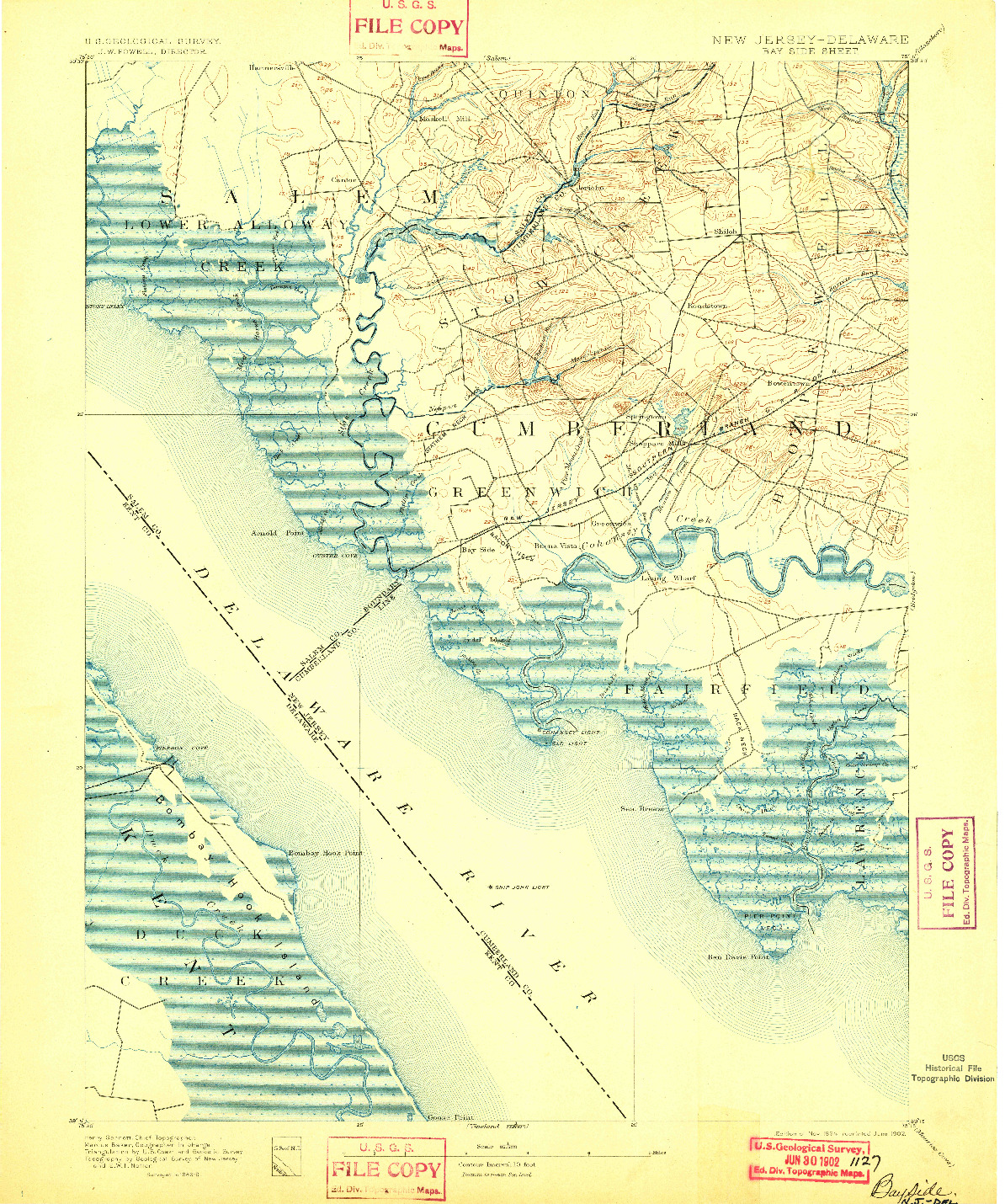 USGS 1:62500-SCALE QUADRANGLE FOR BAY SIDE, NJ 1894