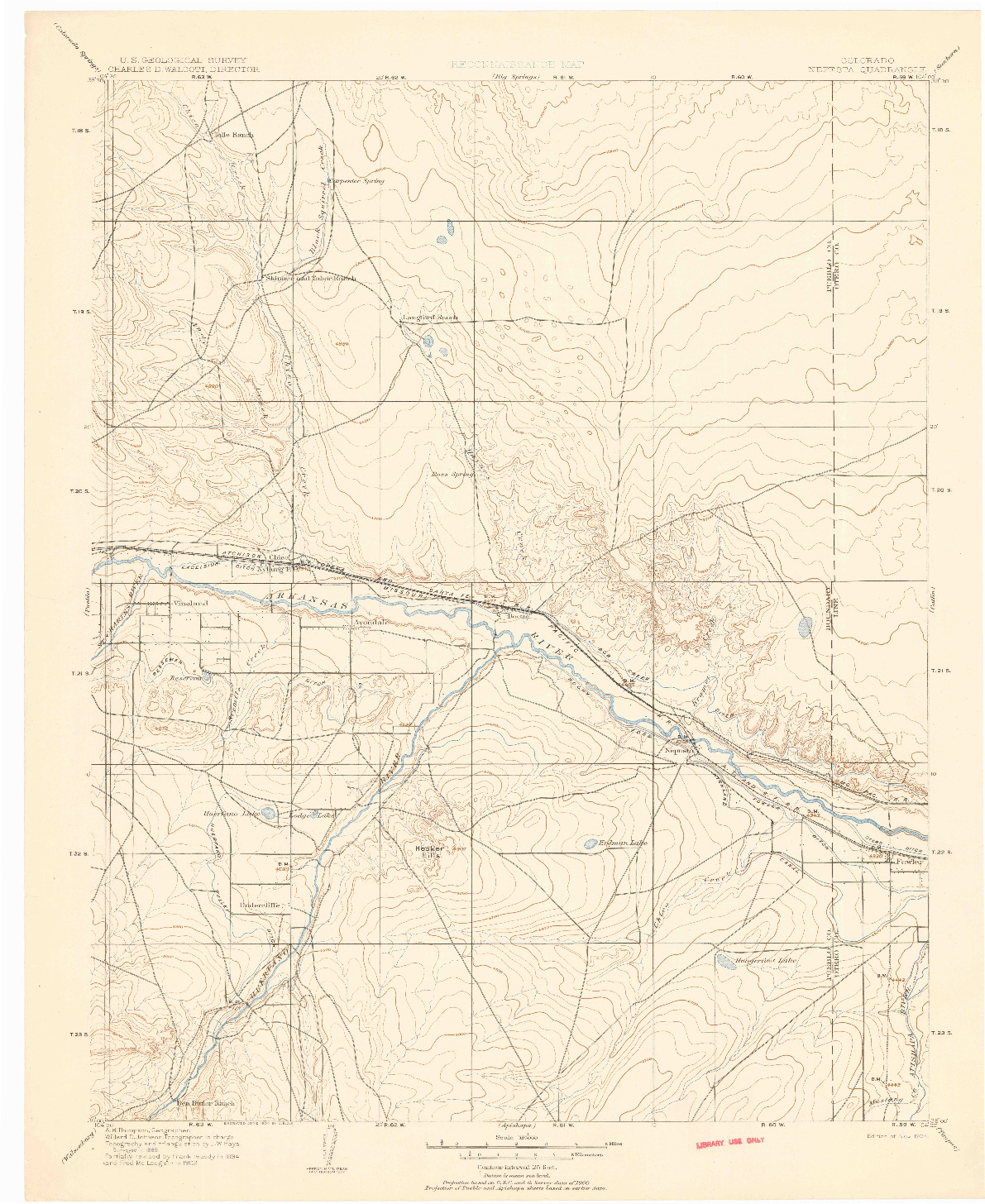 USGS 1:125000-SCALE QUADRANGLE FOR NEPESTA, CO 1904
