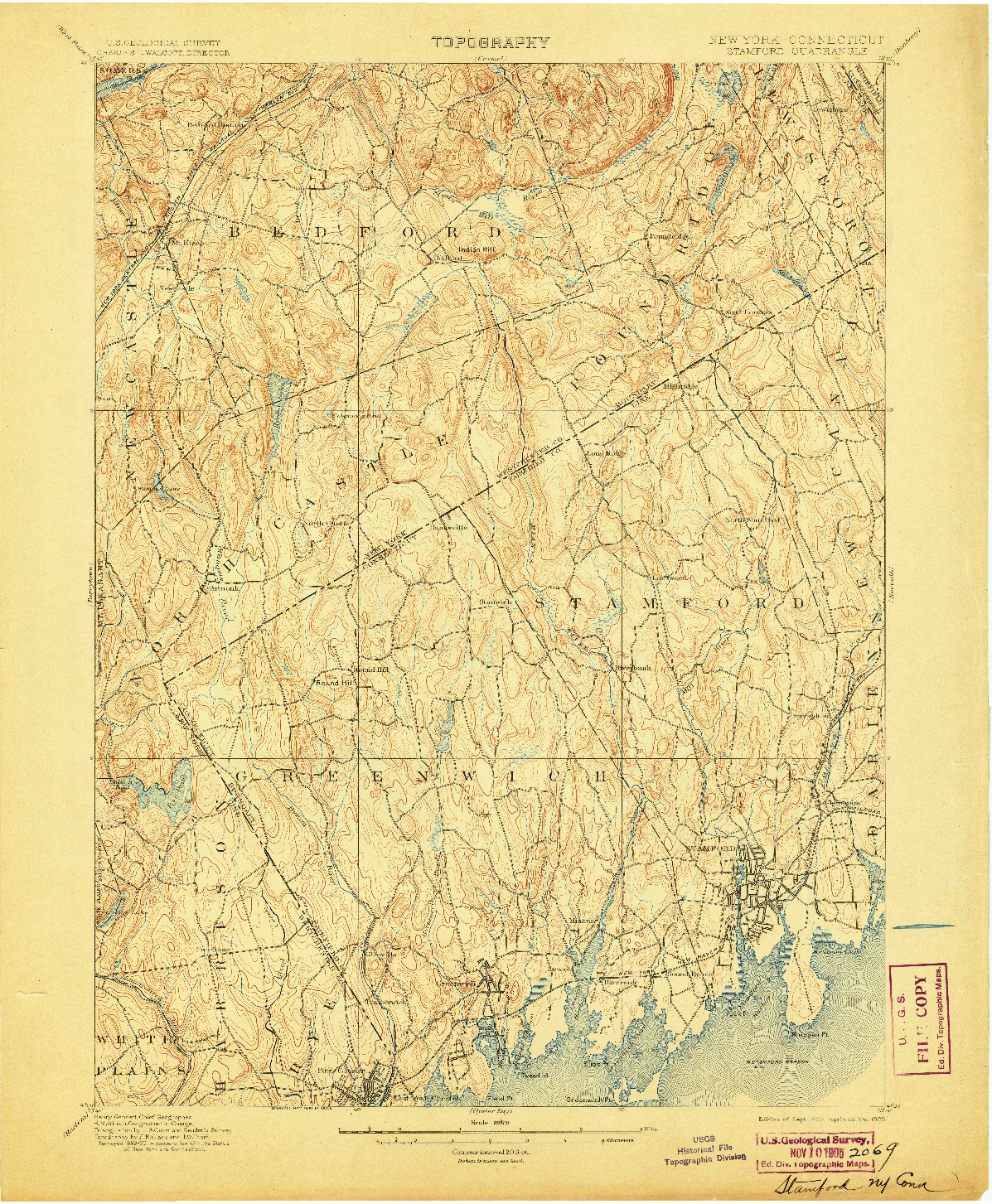 USGS 1:62500-SCALE QUADRANGLE FOR STAMFORD, NY 1899