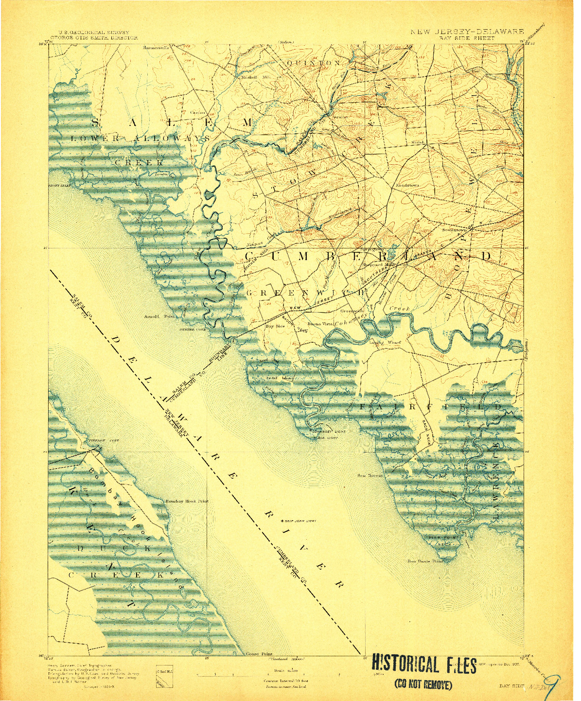 USGS 1:62500-SCALE QUADRANGLE FOR BAY SIDE, NJ 1894