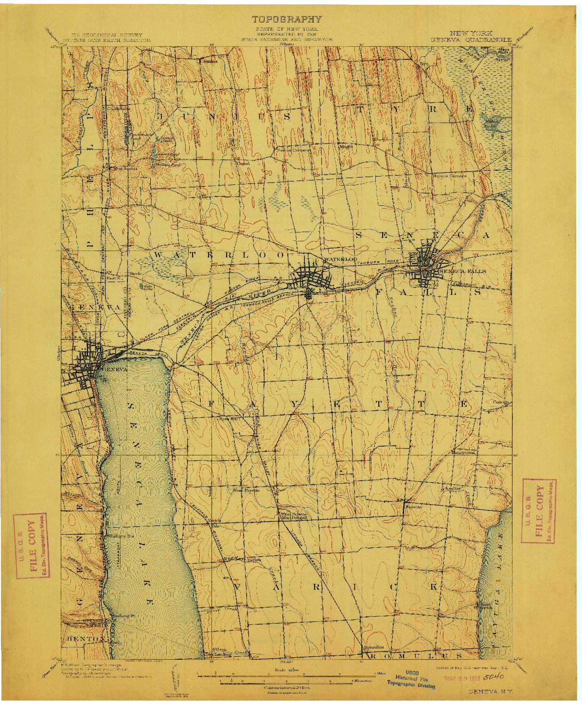 USGS 1:62500-SCALE QUADRANGLE FOR GENEVA, NY 1902