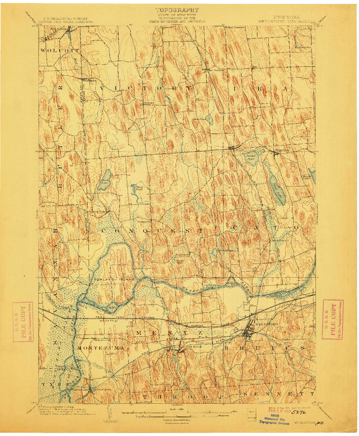 USGS 1:62500-SCALE QUADRANGLE FOR WEEDSPORT, NY 1902