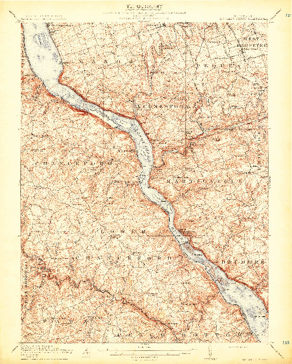 USGS 1:62500-SCALE QUADRANGLE FOR MC CALLS FERRY, PA 1912