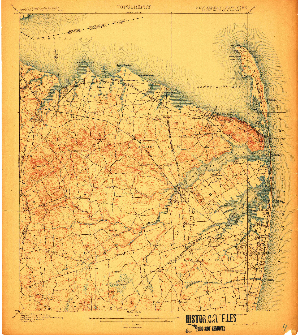 USGS 1:62500-SCALE QUADRANGLE FOR SANDY HOOK, NJ 1901