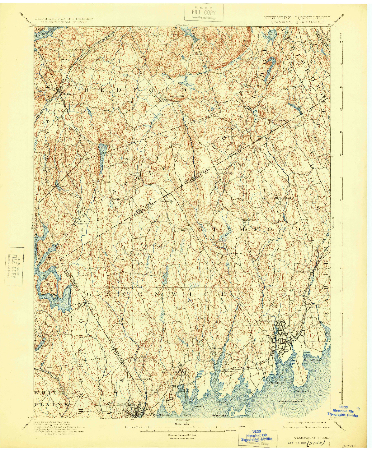 USGS 1:62500-SCALE QUADRANGLE FOR STAMFORD, NY 1899