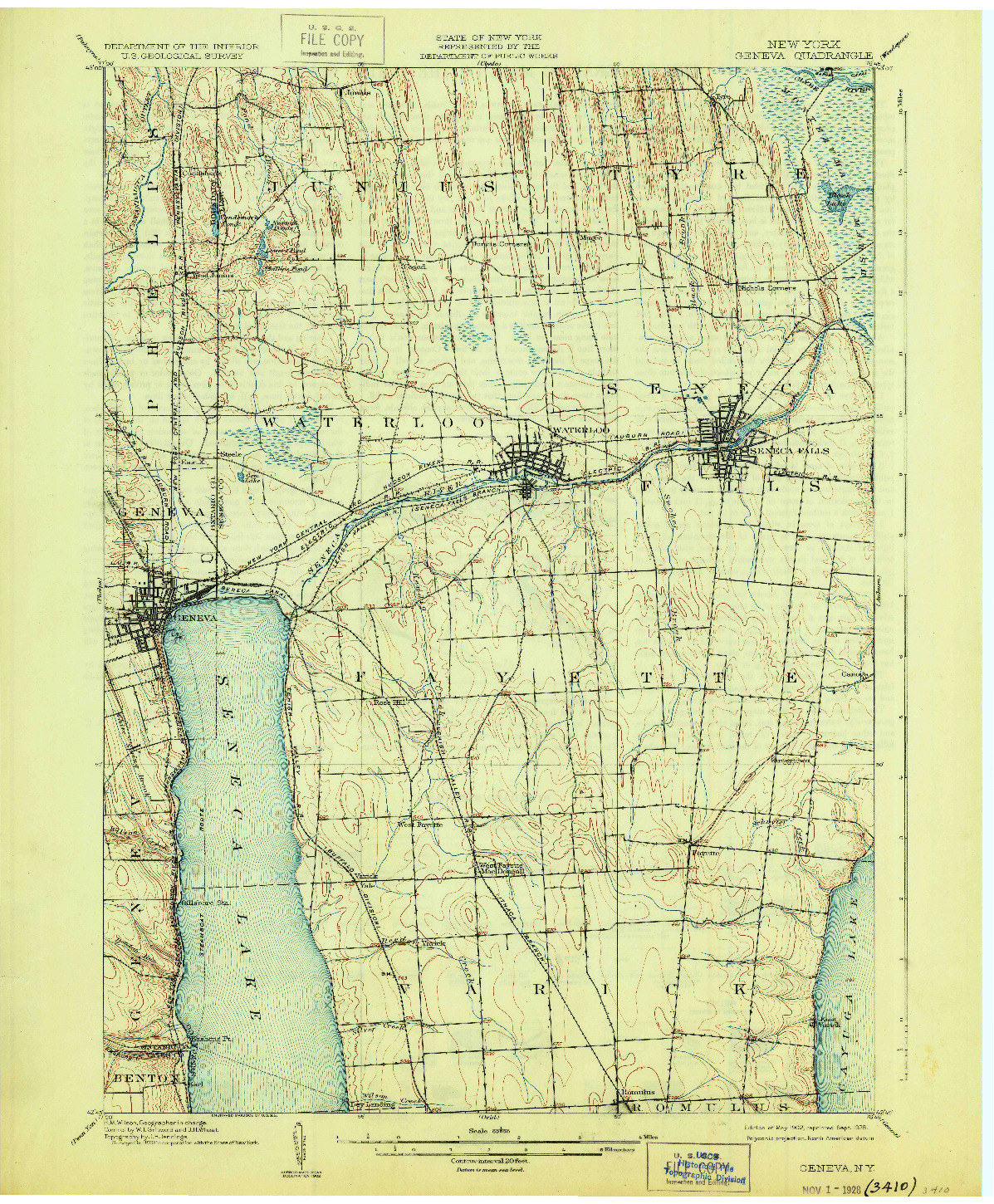 USGS 1:62500-SCALE QUADRANGLE FOR GENEVA, NY 1902