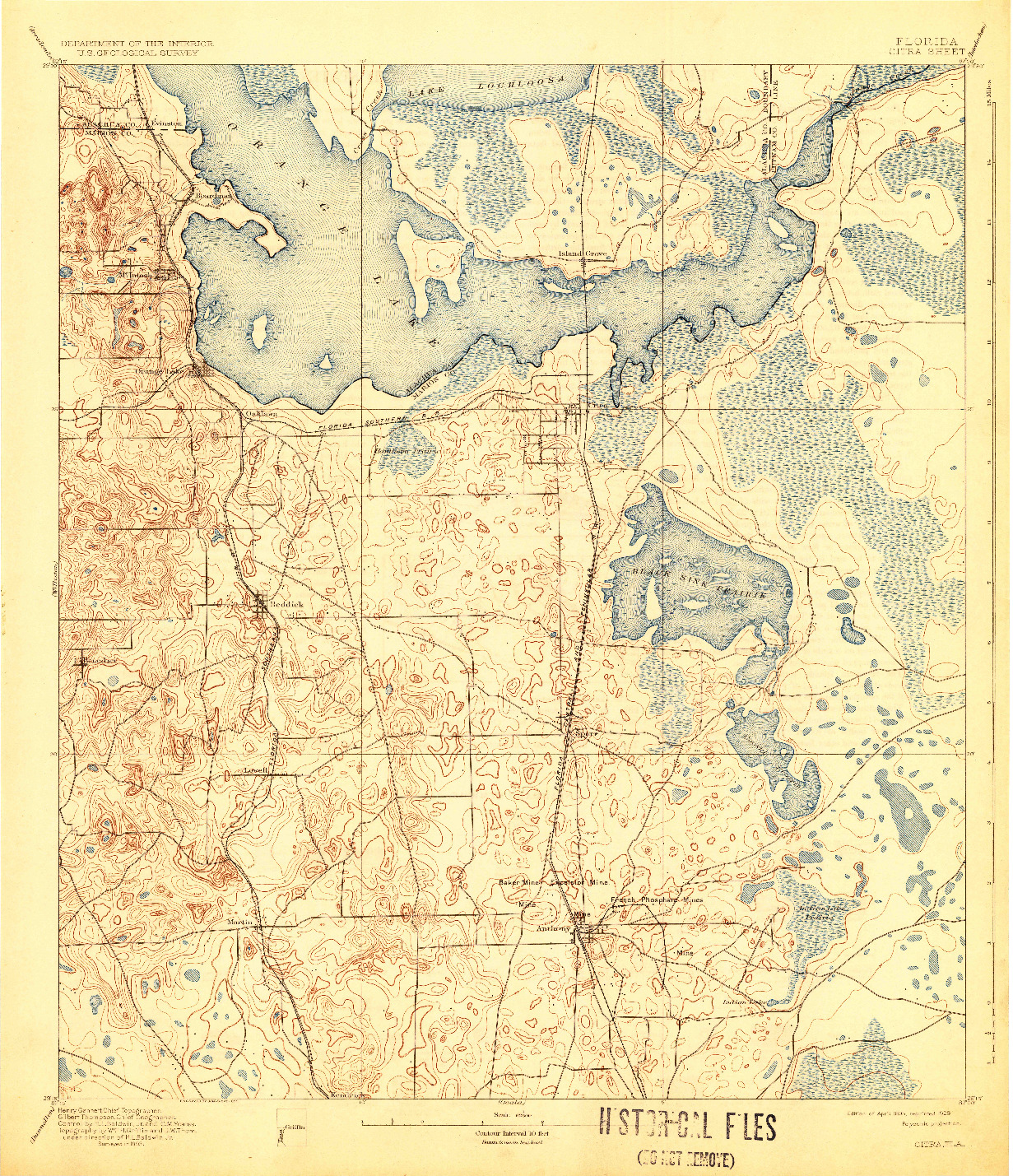 USGS 1:62500-SCALE QUADRANGLE FOR CITRA, FL 1895