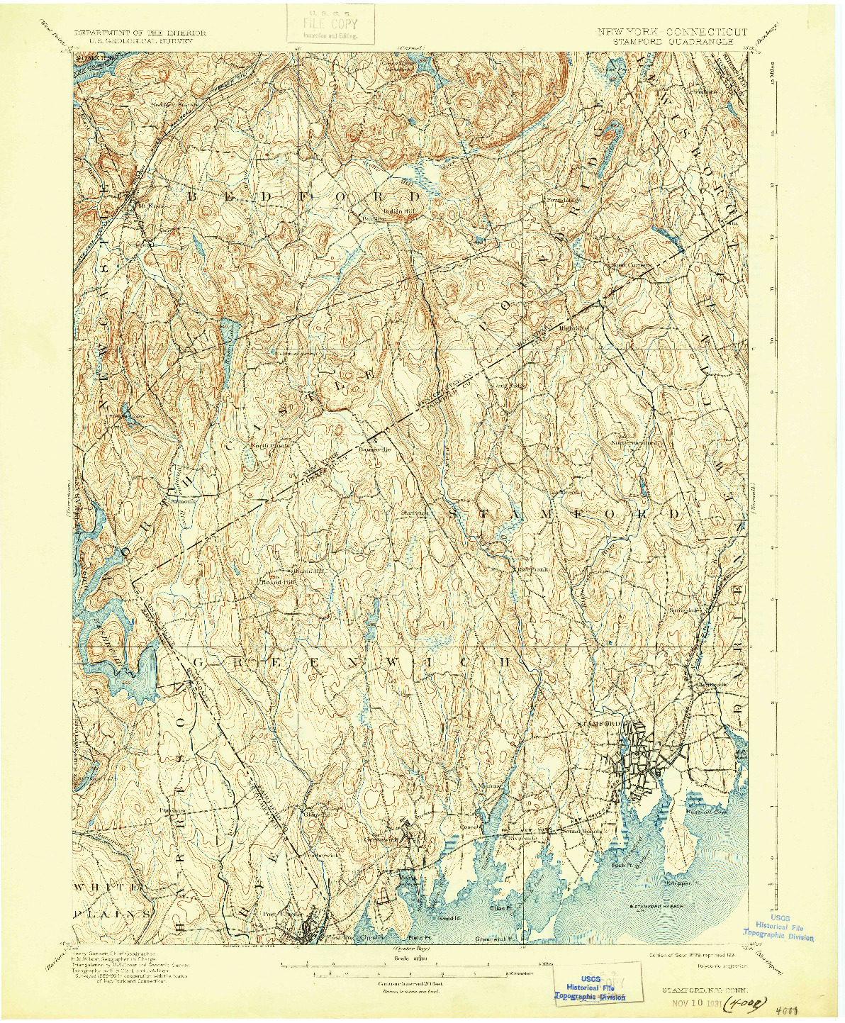 USGS 1:62500-SCALE QUADRANGLE FOR STAMFORD, NY 1899