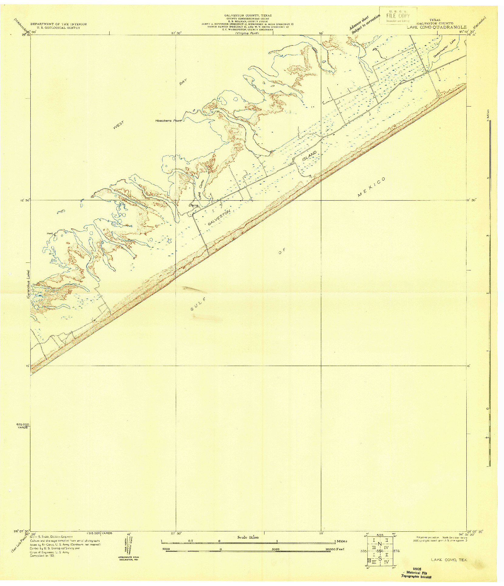 USGS 1:24000-SCALE QUADRANGLE FOR LAKE COMO, TX 1931