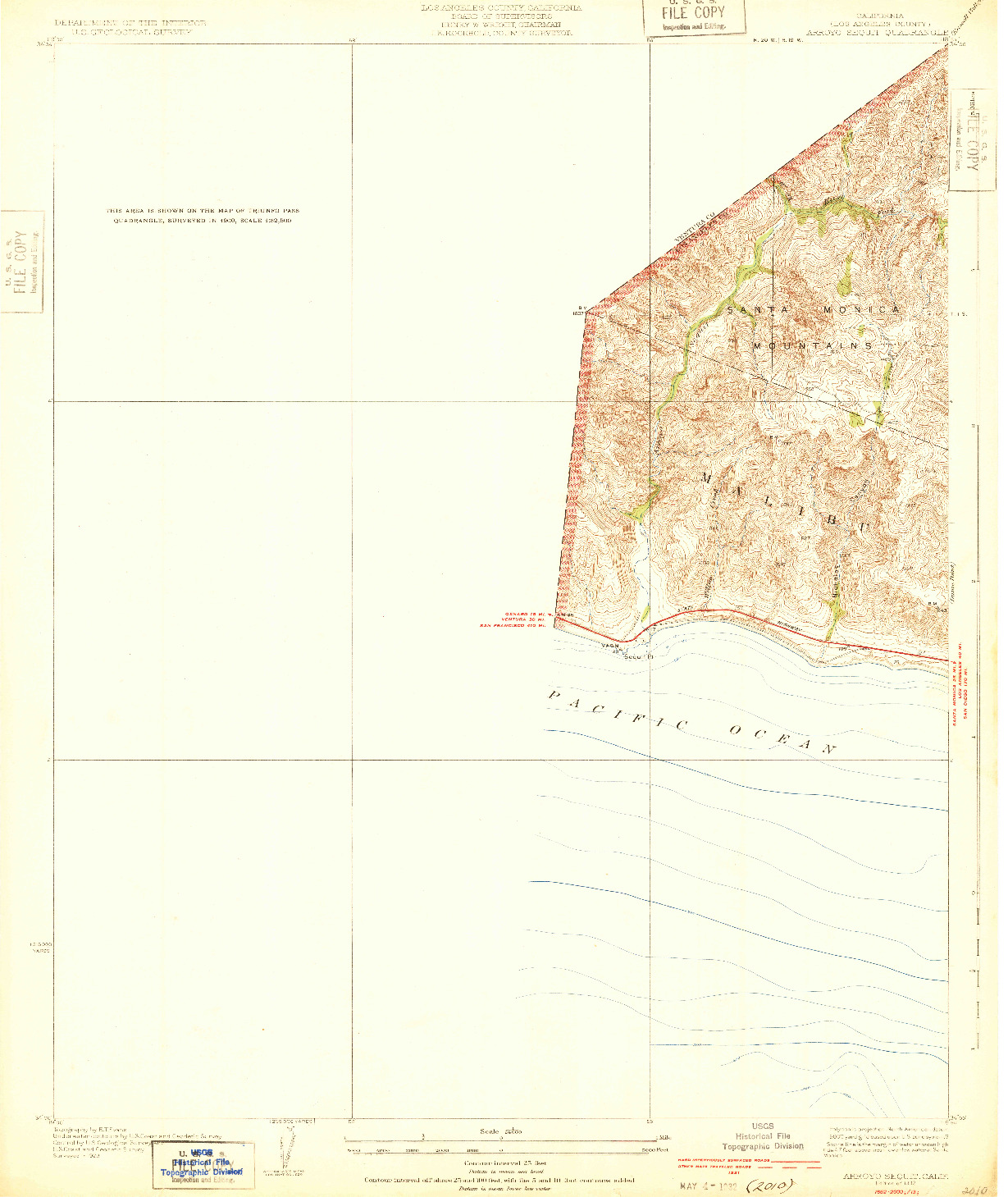 USGS 1:24000-SCALE QUADRANGLE FOR ARROYO SEQUIT, CA 1932