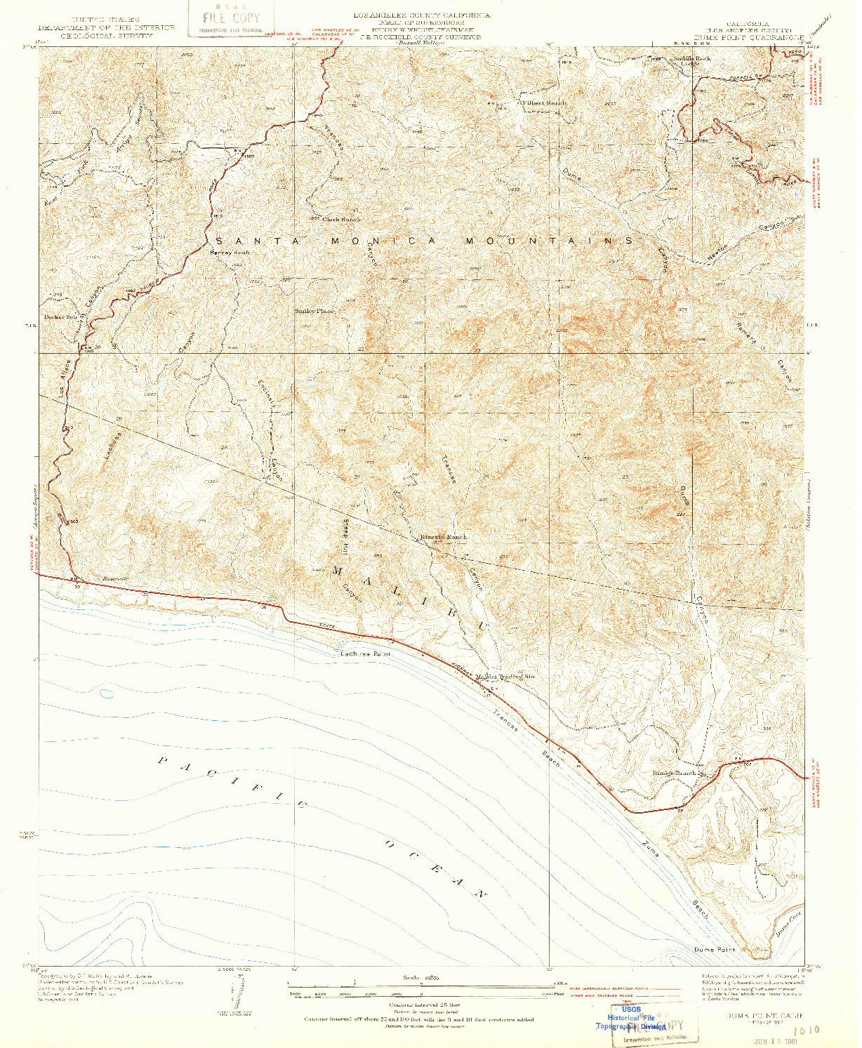 USGS 1:24000-SCALE QUADRANGLE FOR DUME POINT, CA 1932