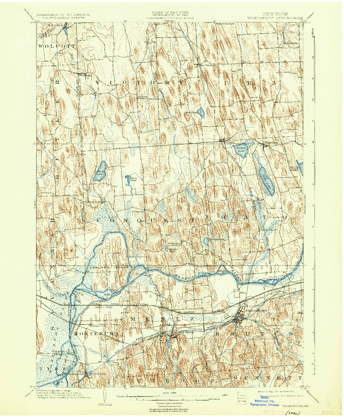 USGS 1:62500-SCALE QUADRANGLE FOR WEEDSPORT, NY 1902