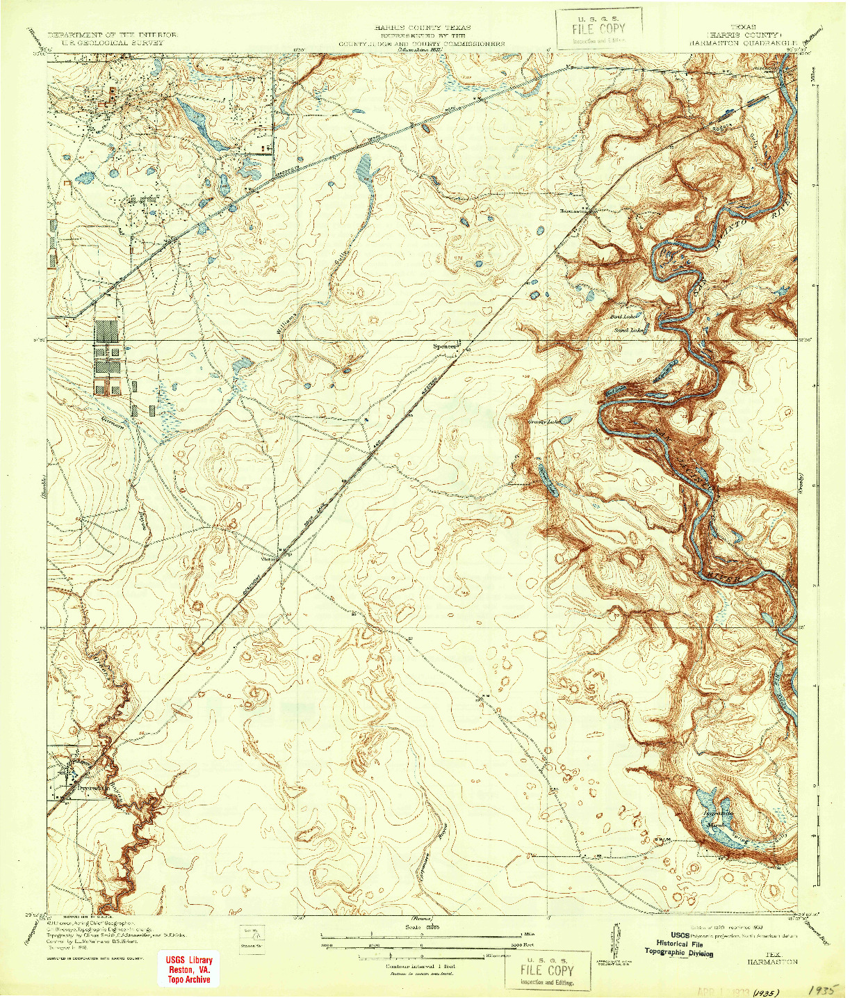 USGS 1:31680-SCALE QUADRANGLE FOR HARMASTON, TX 1920