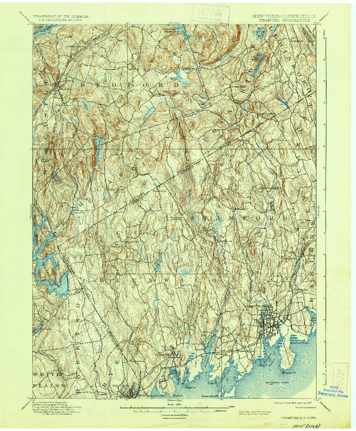 USGS 1:62500-SCALE QUADRANGLE FOR STAMFORD, NY 1899