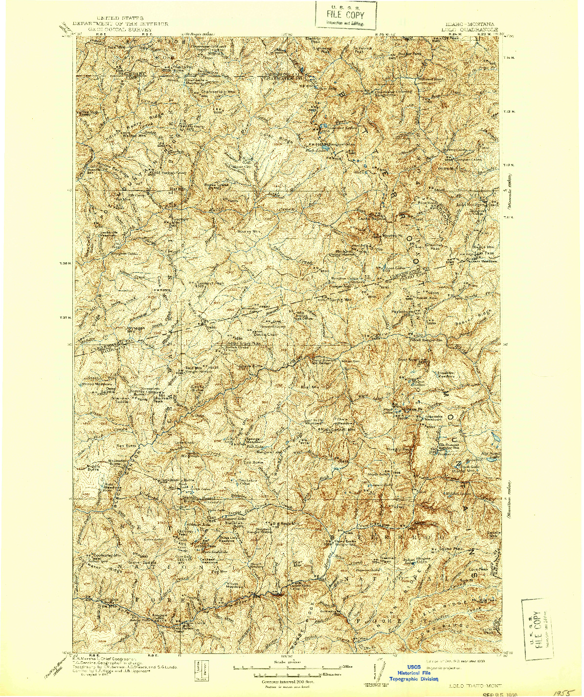 USGS 1:250000-SCALE QUADRANGLE FOR LOLO, ID 1913