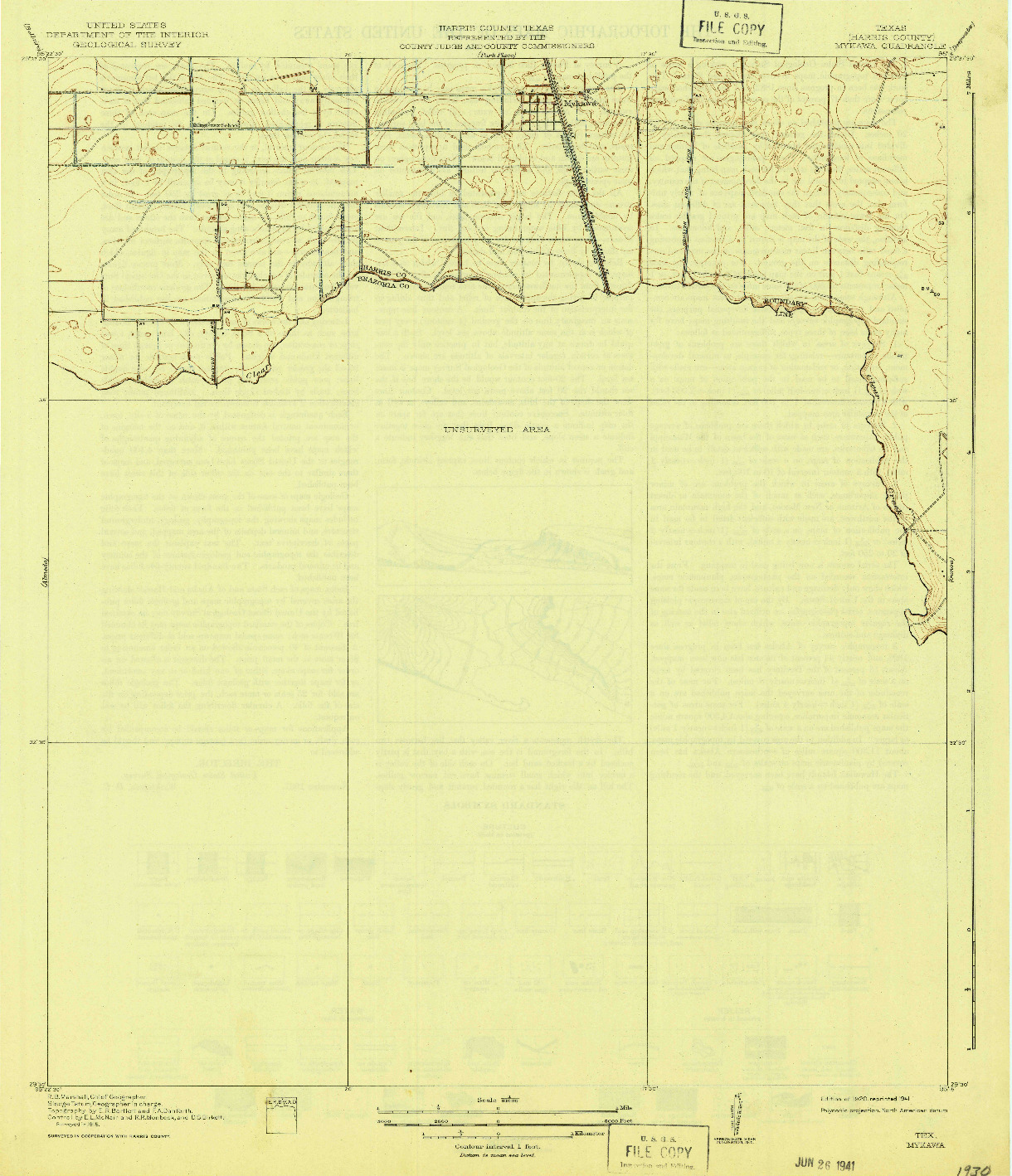 USGS 1:31680-SCALE QUADRANGLE FOR MYKAWA, TX 1920