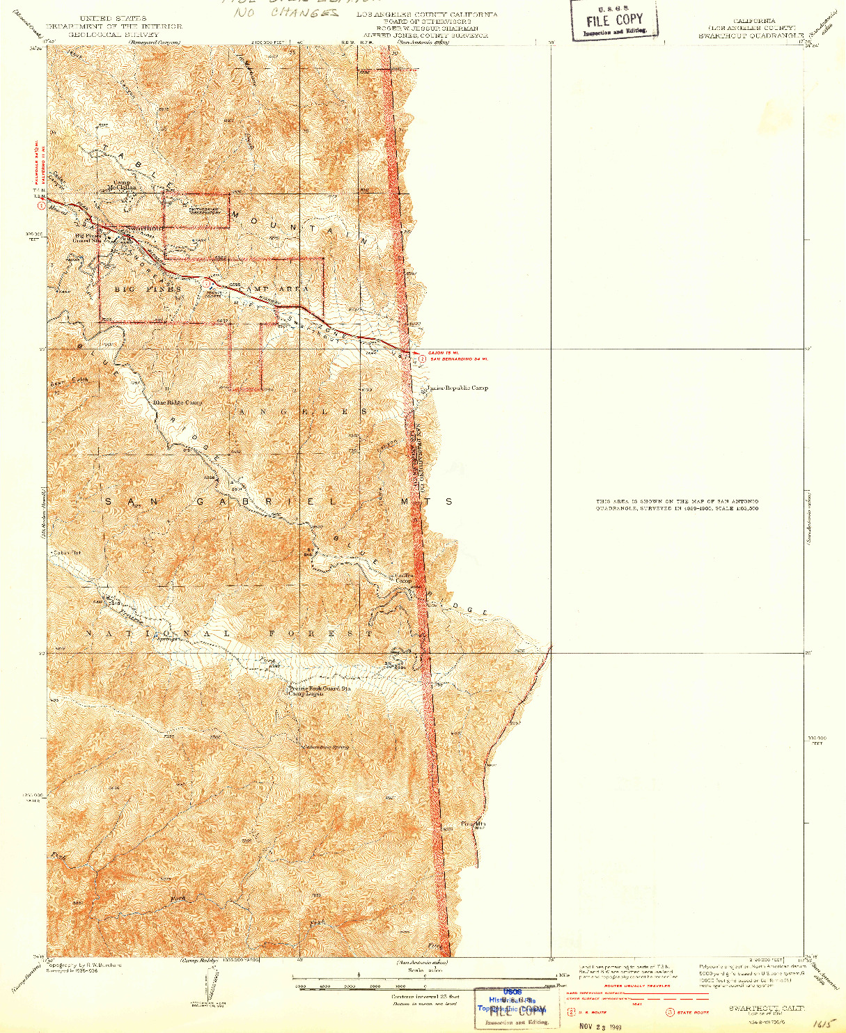 USGS 1:24000-SCALE QUADRANGLE FOR SWARTHOUT, CA 1941