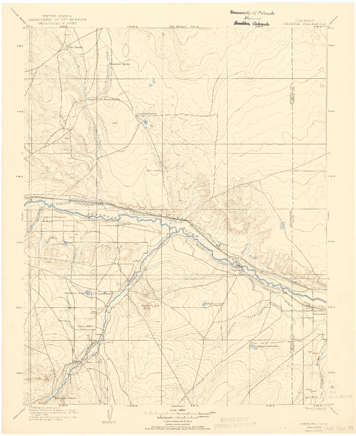 USGS 1:125000-SCALE QUADRANGLE FOR NEPESTA, CO 1904