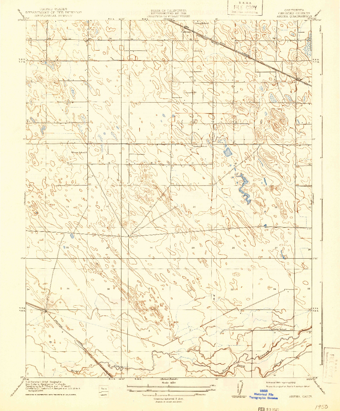 USGS 1:31680-SCALE QUADRANGLE FOR ARENA, CA 1918