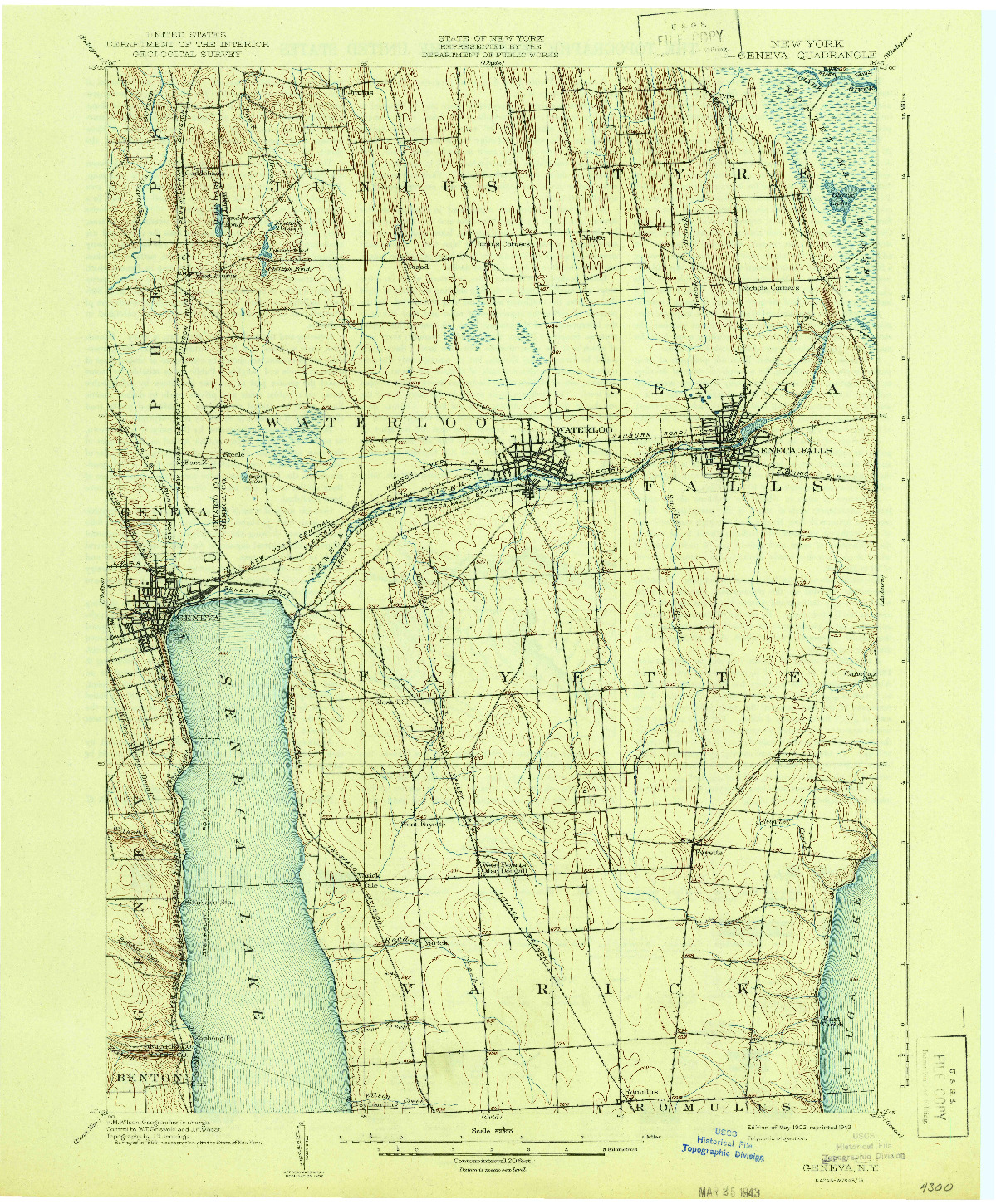 USGS 1:62500-SCALE QUADRANGLE FOR GENEVA, NY 1902