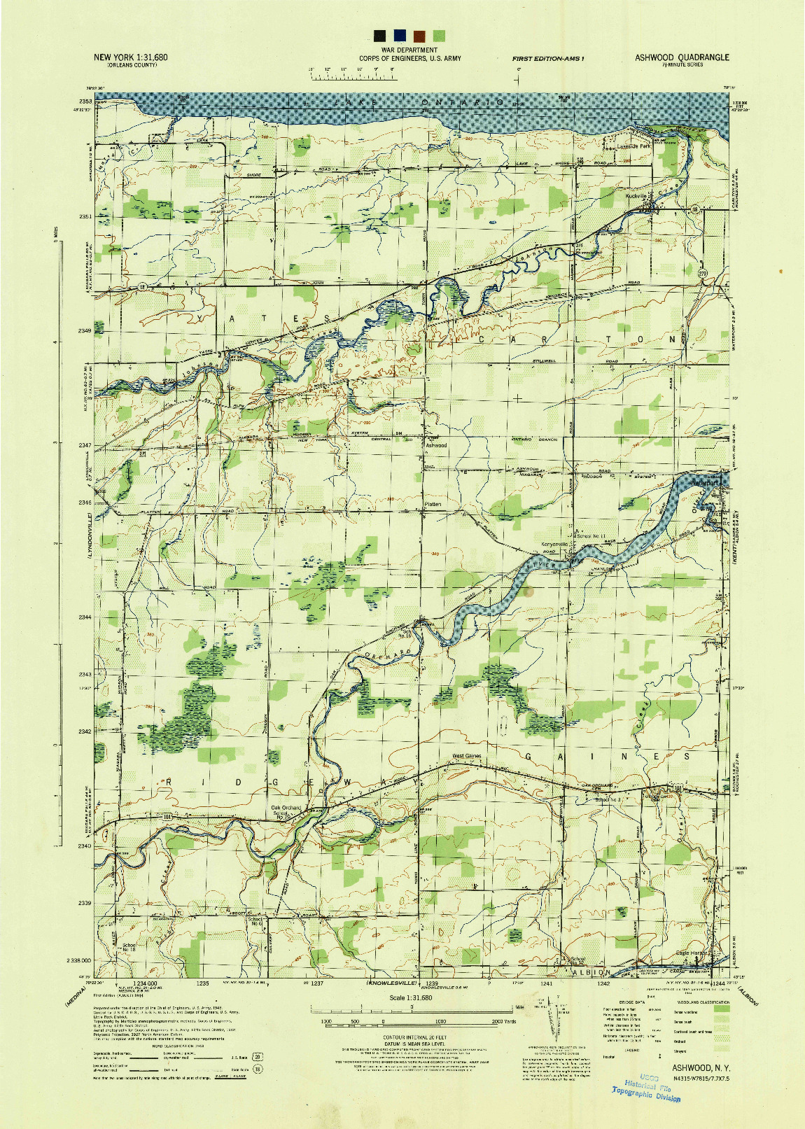 USGS 1:31680-SCALE QUADRANGLE FOR ASHWOOD, NY 1944