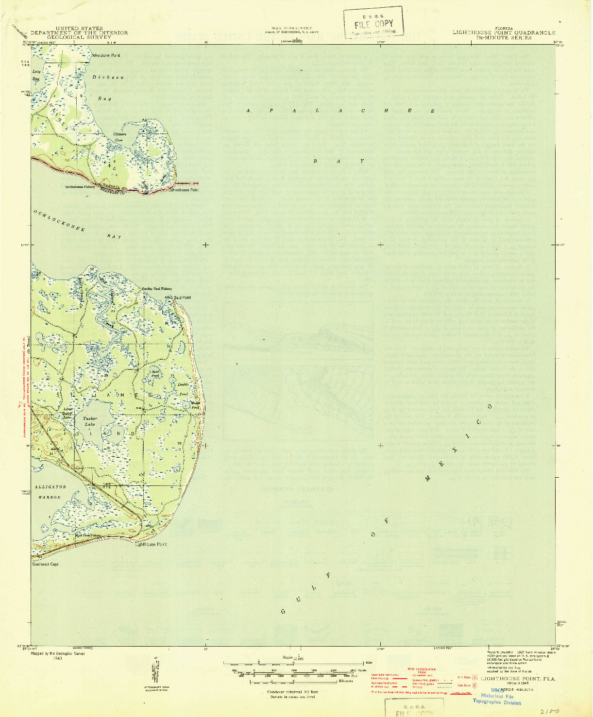 USGS 1:31680-SCALE QUADRANGLE FOR LIGHTHOUSE POINT, FL 1945