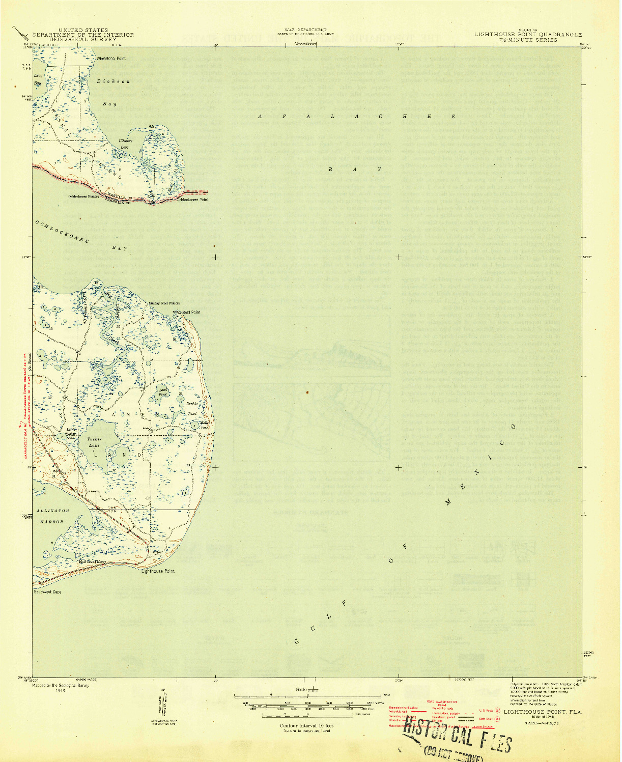 USGS 1:31680-SCALE QUADRANGLE FOR LIGHTHOUSE POINT, FL 1945