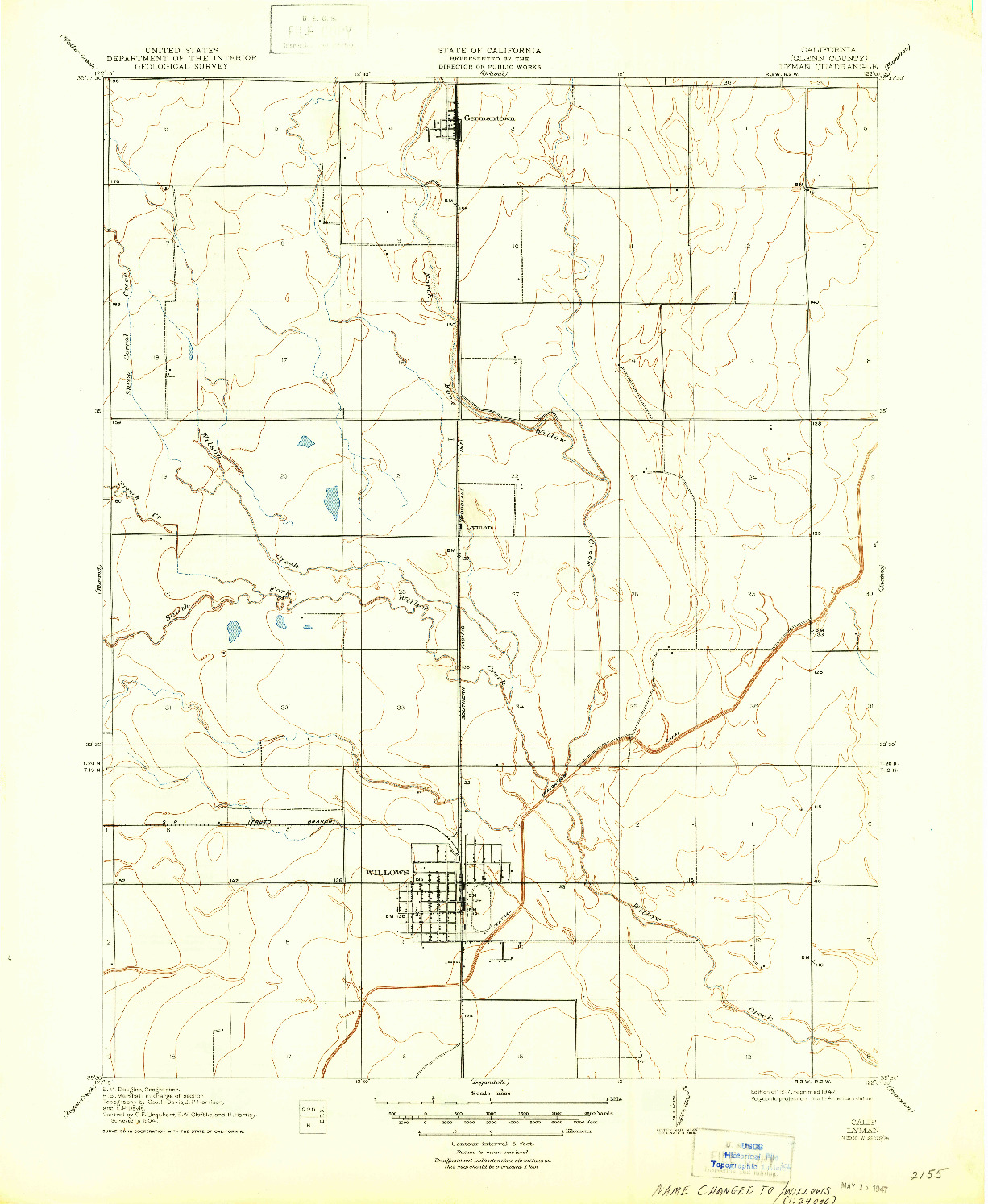 USGS 1:31680-SCALE QUADRANGLE FOR LYMAN, CA 1917
