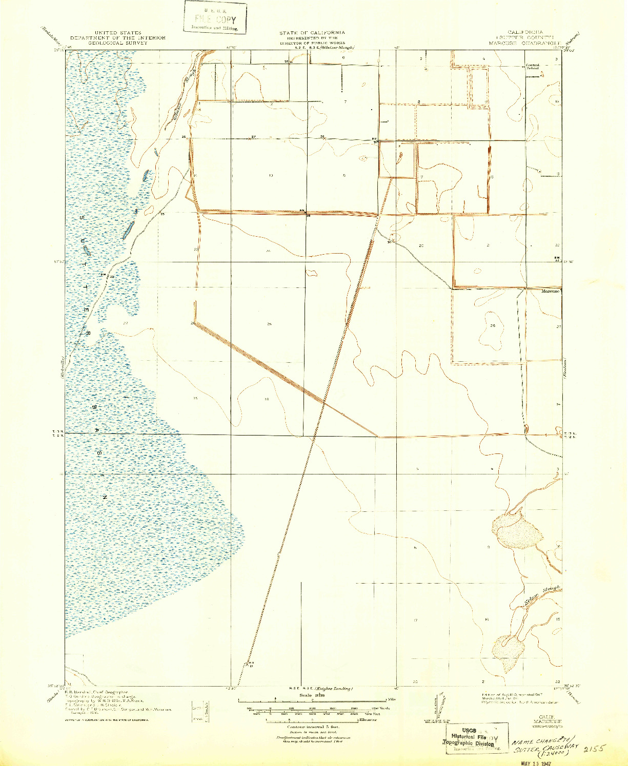 USGS 1:31680-SCALE QUADRANGLE FOR MARCUSE, CA 1910