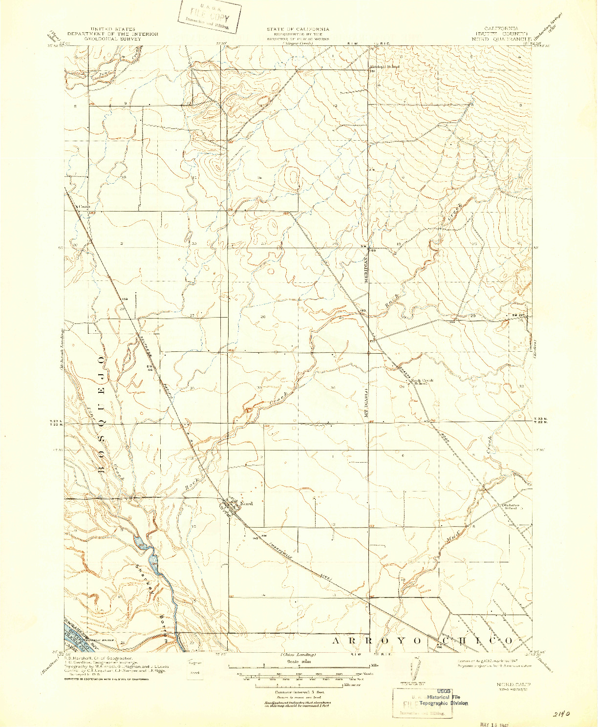 USGS 1:31680-SCALE QUADRANGLE FOR NORD, CA 1912
