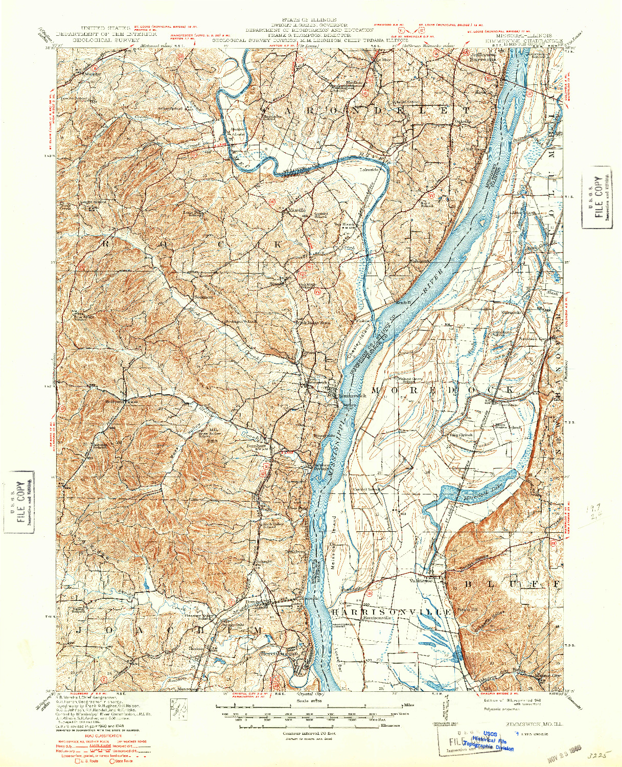 USGS 1:62500-SCALE QUADRANGLE FOR KIMMSWICK, MO 1916