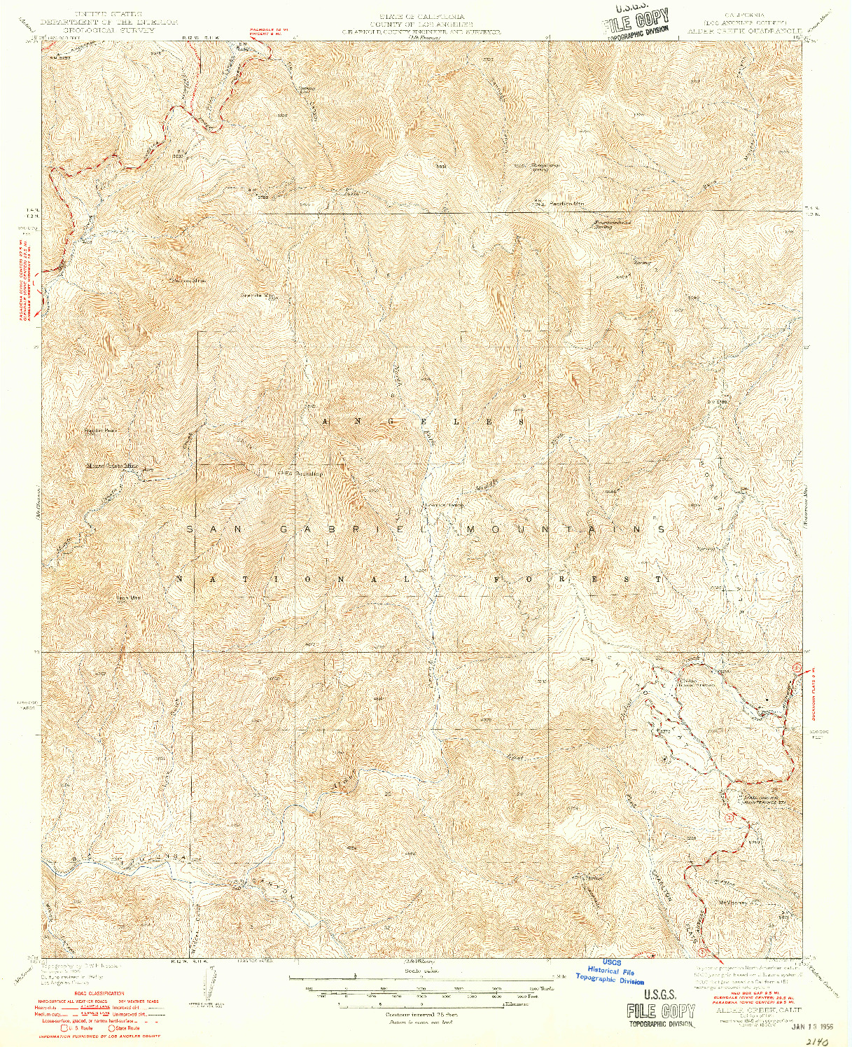USGS 1:24000-SCALE QUADRANGLE FOR ALDER CREEK, CA 1941