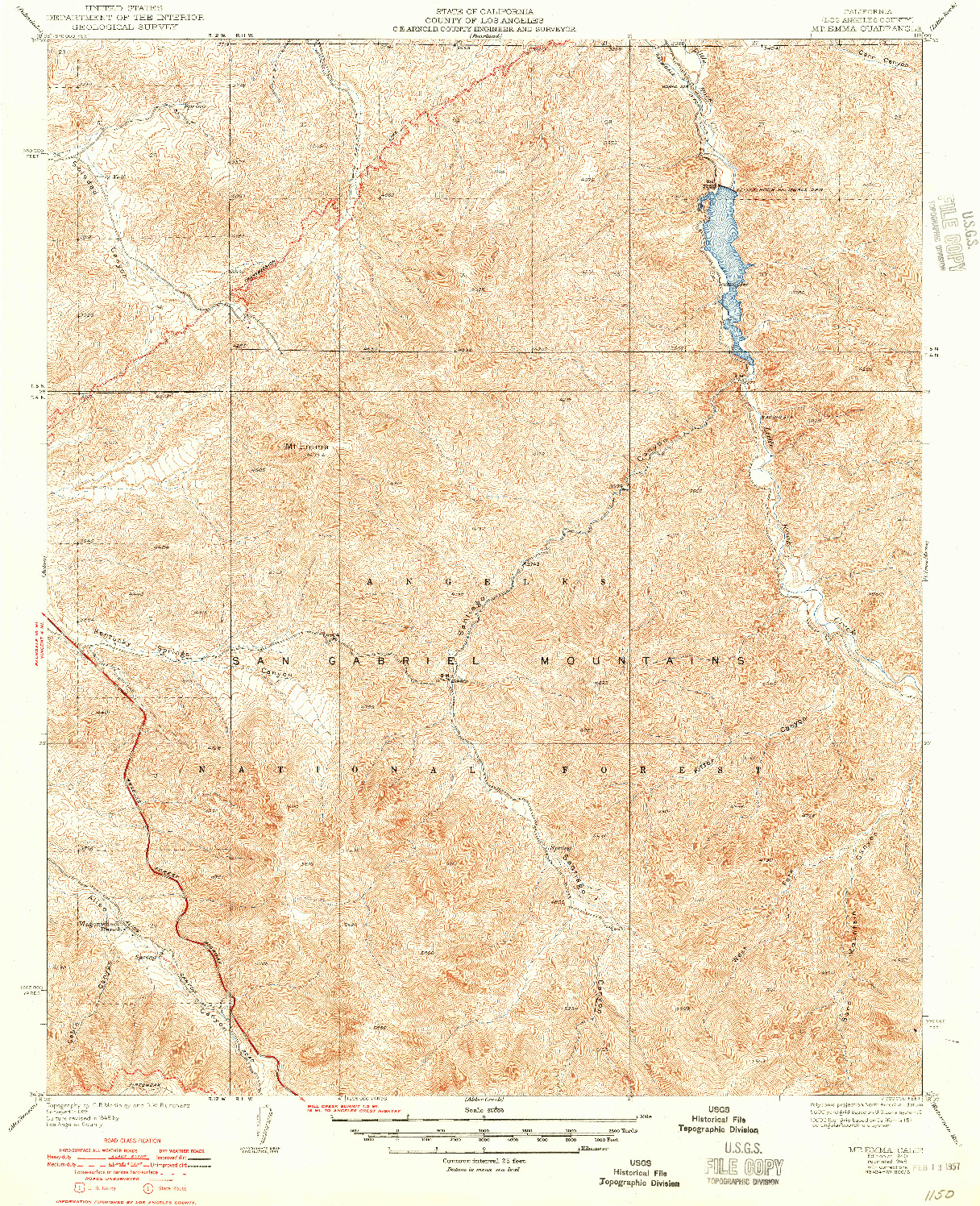 USGS 1:24000-SCALE QUADRANGLE FOR MT. EMMA, CA 1940