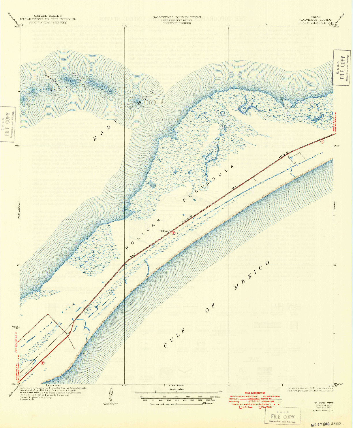 USGS 1:31680-SCALE QUADRANGLE FOR FLAKE, TX 1933