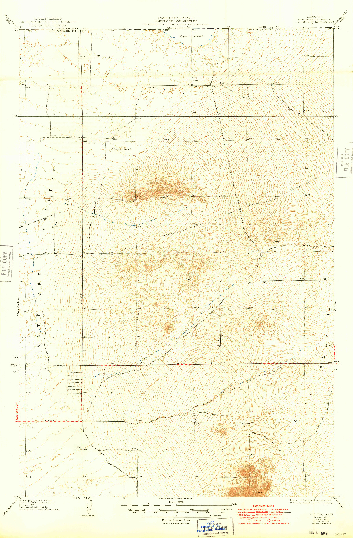 USGS 1:24000-SCALE QUADRANGLE FOR JOSHUA, CA 1934