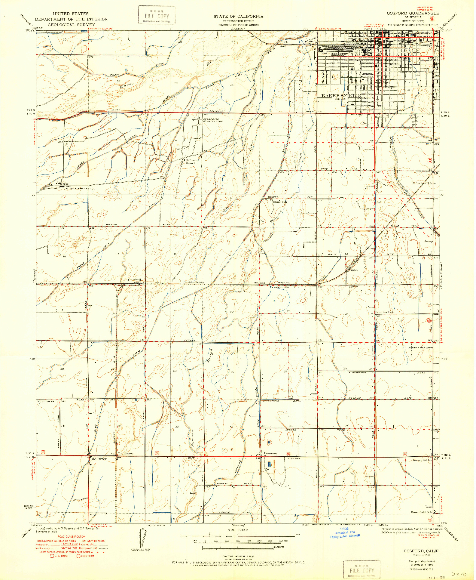 USGS 1:24000-SCALE QUADRANGLE FOR GOSFORD, CA 1950