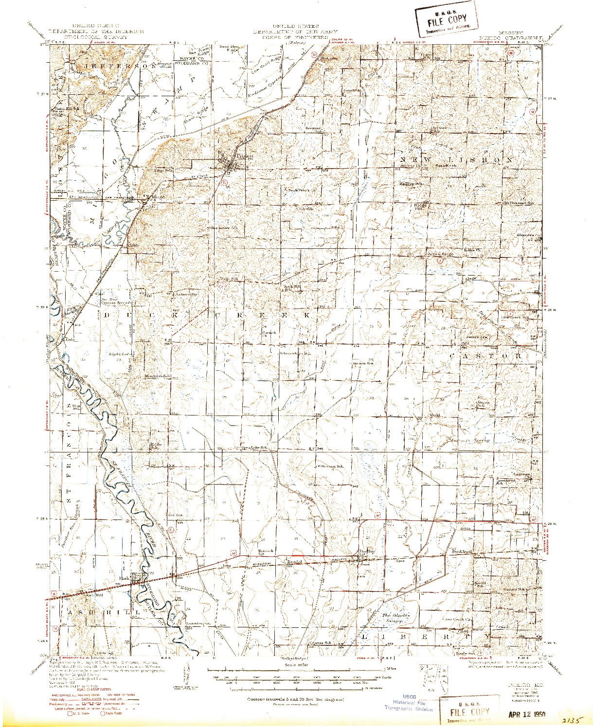 USGS 1:62500-SCALE QUADRANGLE FOR PUXICO, MO 1934