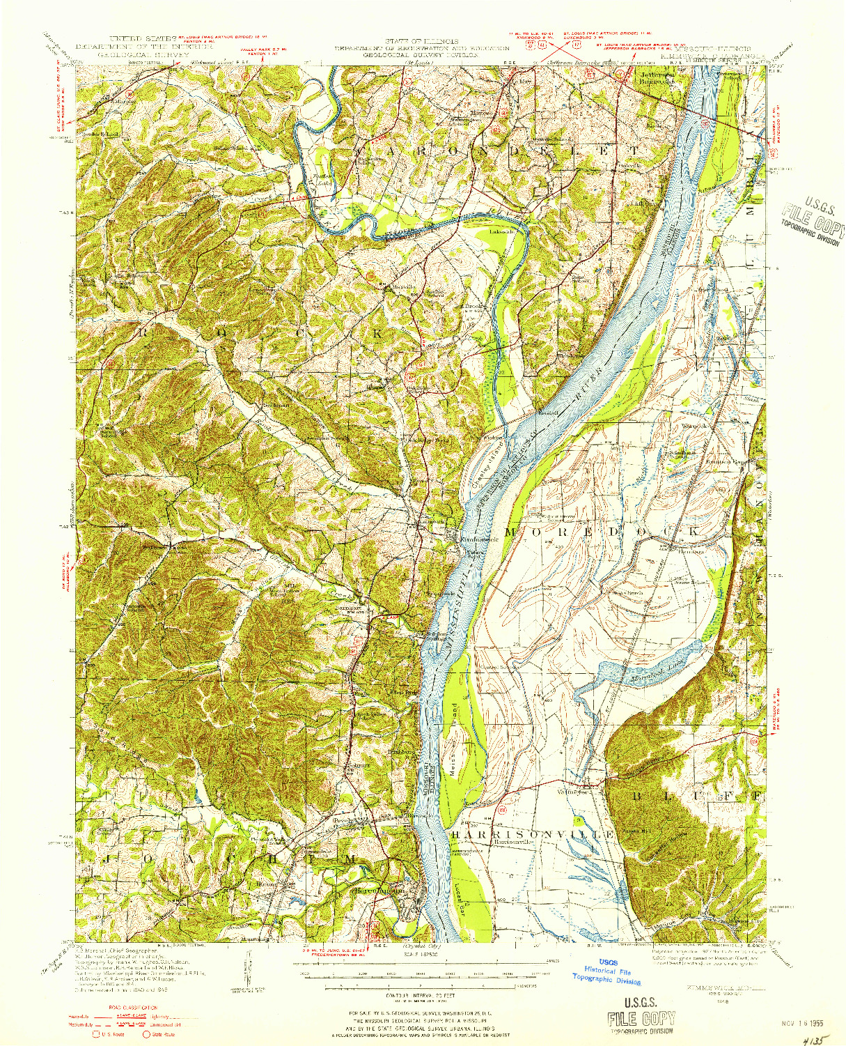 USGS 1:62500-SCALE QUADRANGLE FOR KIMMSWICK, MO 1948