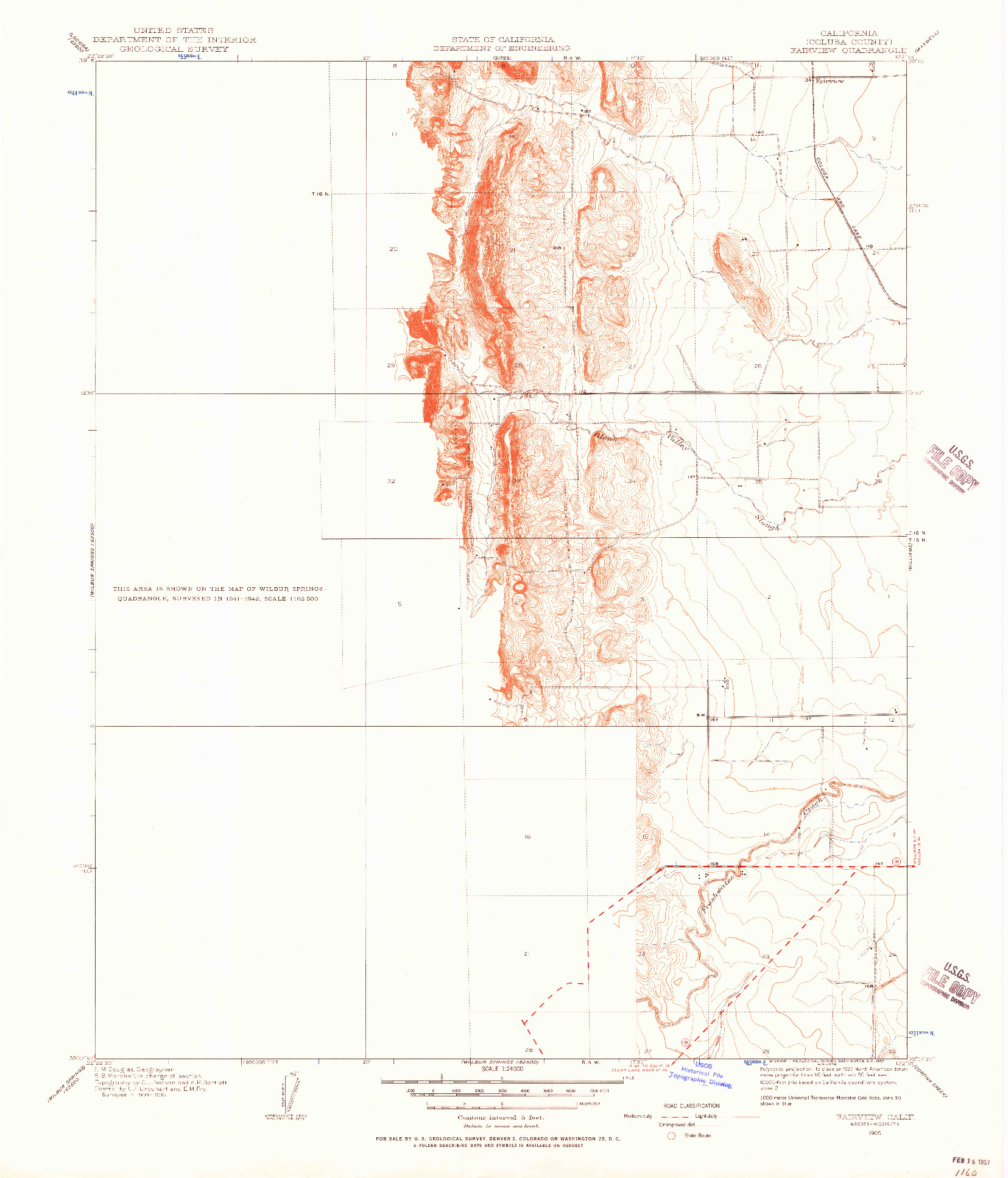 USGS 1:24000-SCALE QUADRANGLE FOR FAIRVIEW, CA 1905