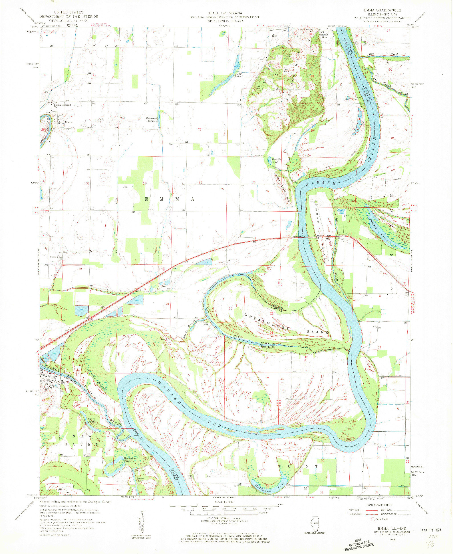 USGS 1:24000-SCALE QUADRANGLE FOR EMMA, IL 1958