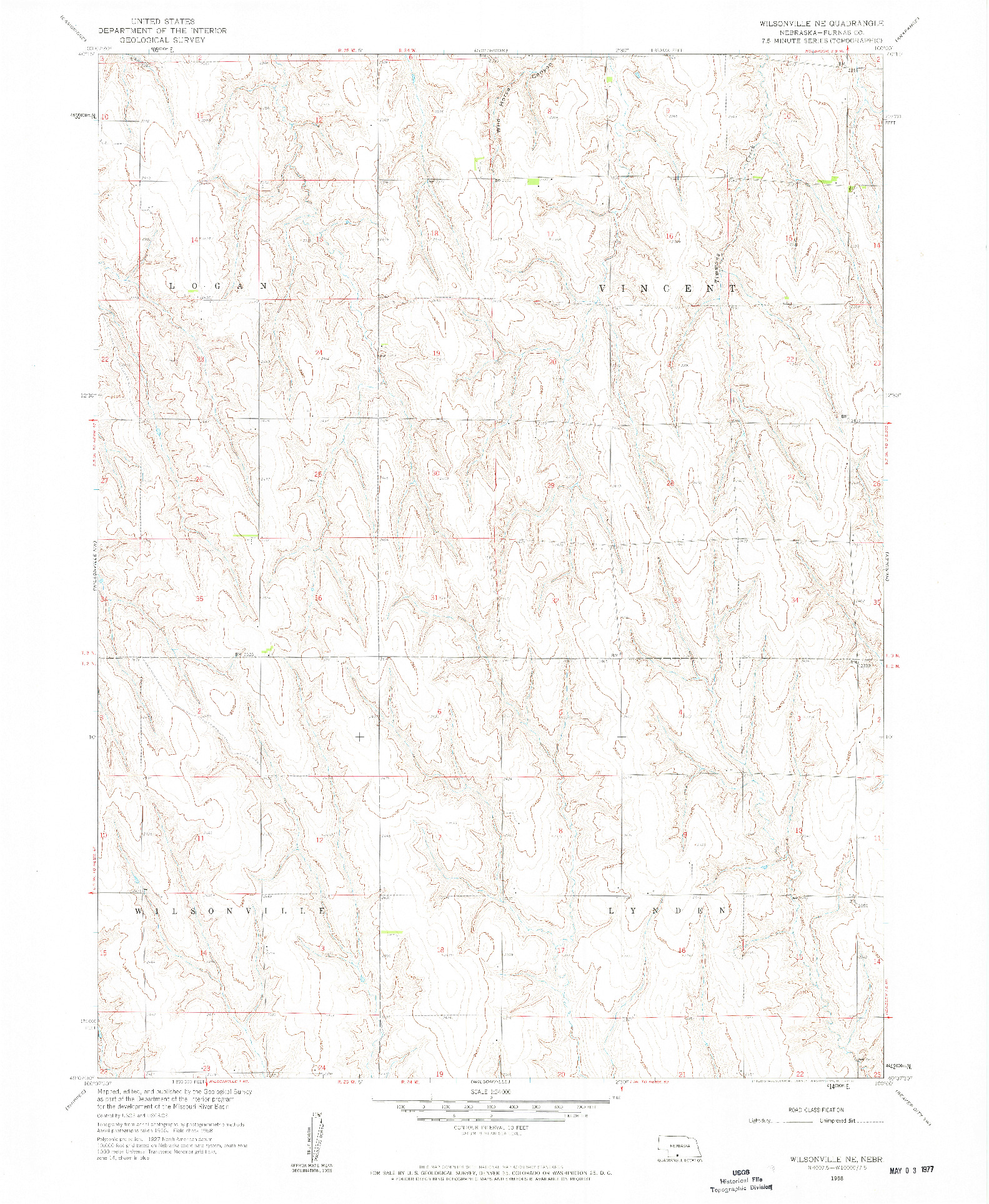 USGS 1:24000-SCALE QUADRANGLE FOR WILSONVILLE NE, NE 1958