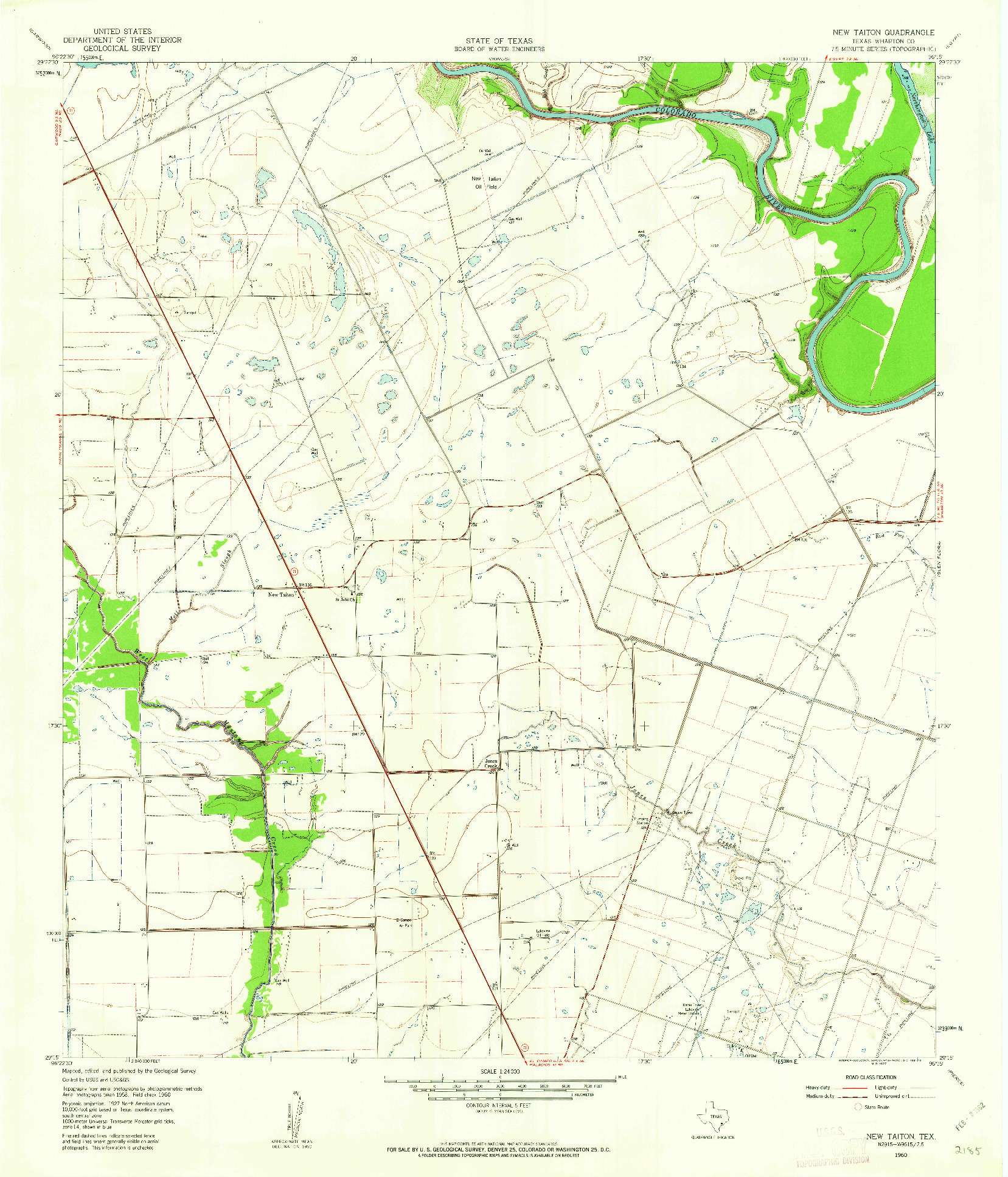 USGS 1:24000-SCALE QUADRANGLE FOR NEW TAITON, TX 1960