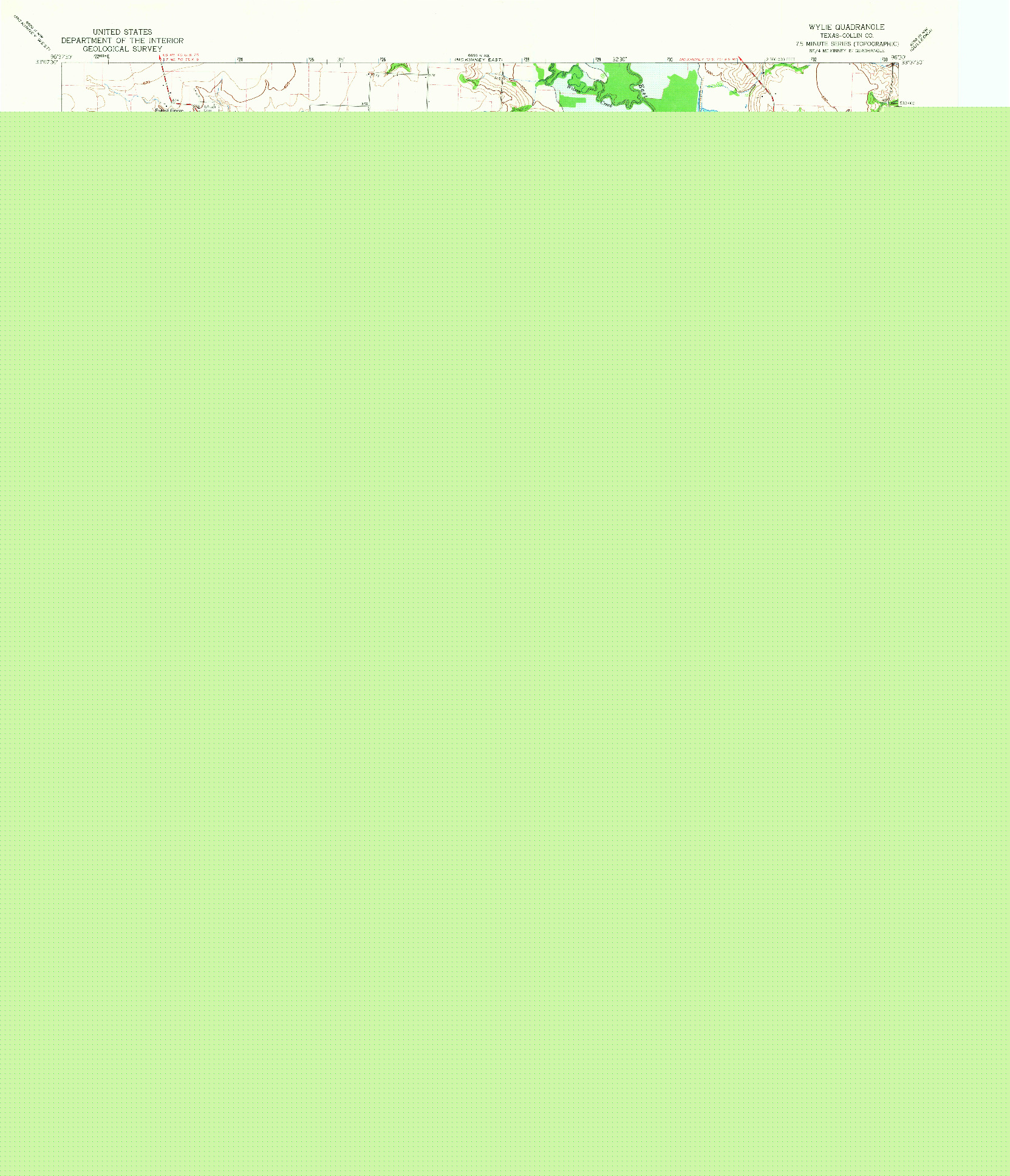 USGS 1:24000-SCALE QUADRANGLE FOR WYLIE, TX 1959