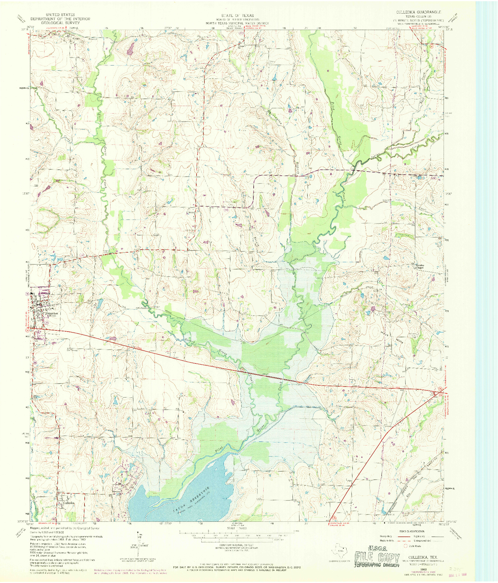 USGS 1:24000-SCALE QUADRANGLE FOR CULLEOKA, TX 1960