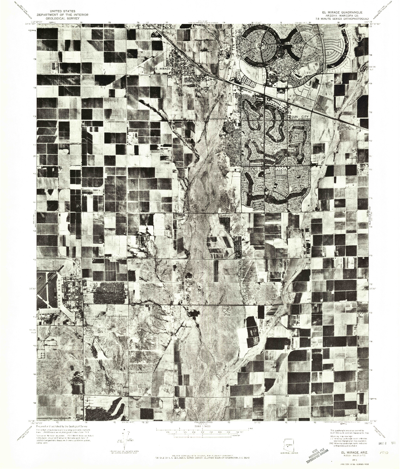 USGS 1:24000-SCALE QUADRANGLE FOR EL MIRAGE, AZ 1971