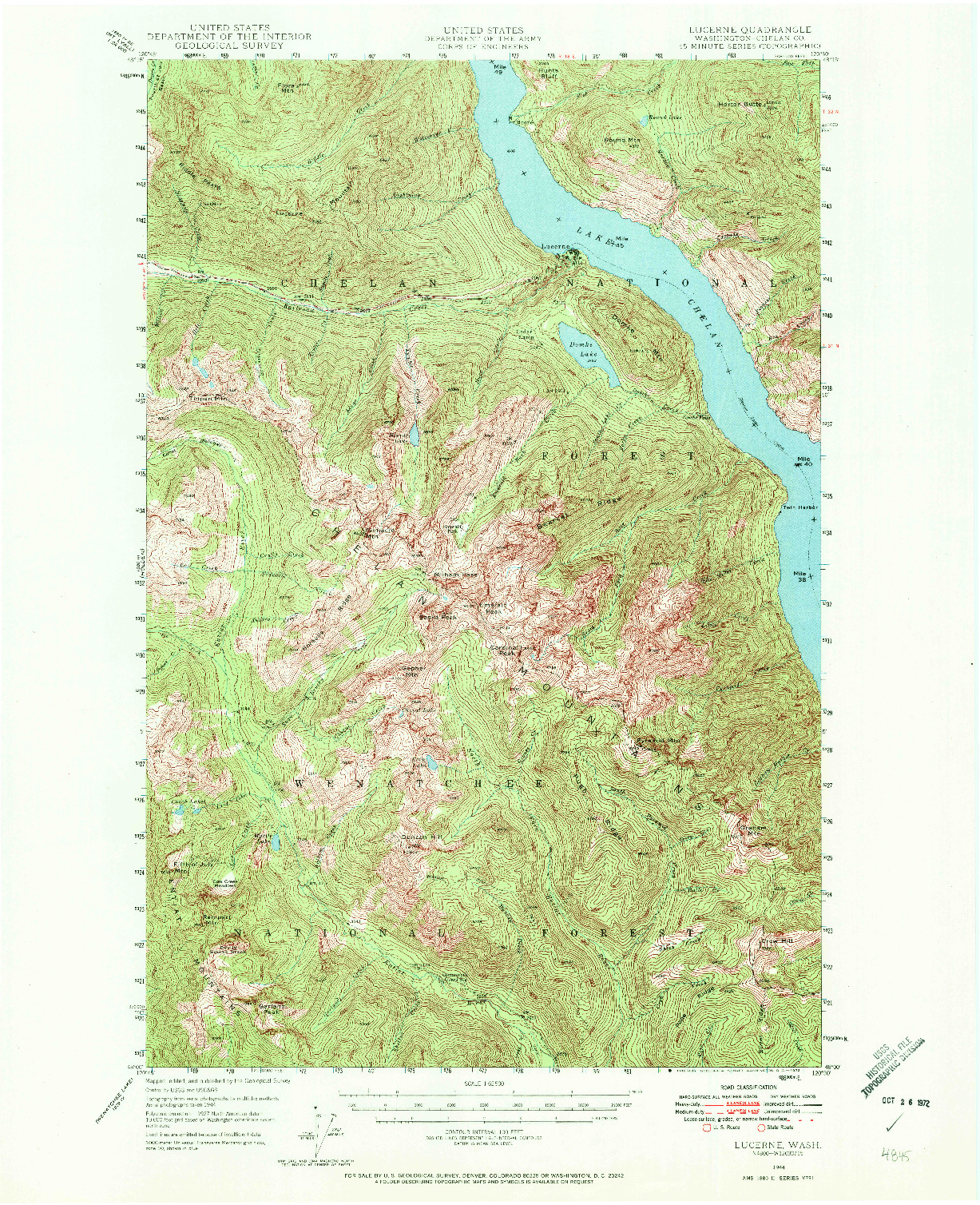 USGS 1:62500-SCALE QUADRANGLE FOR LUCERNE, WA 1944