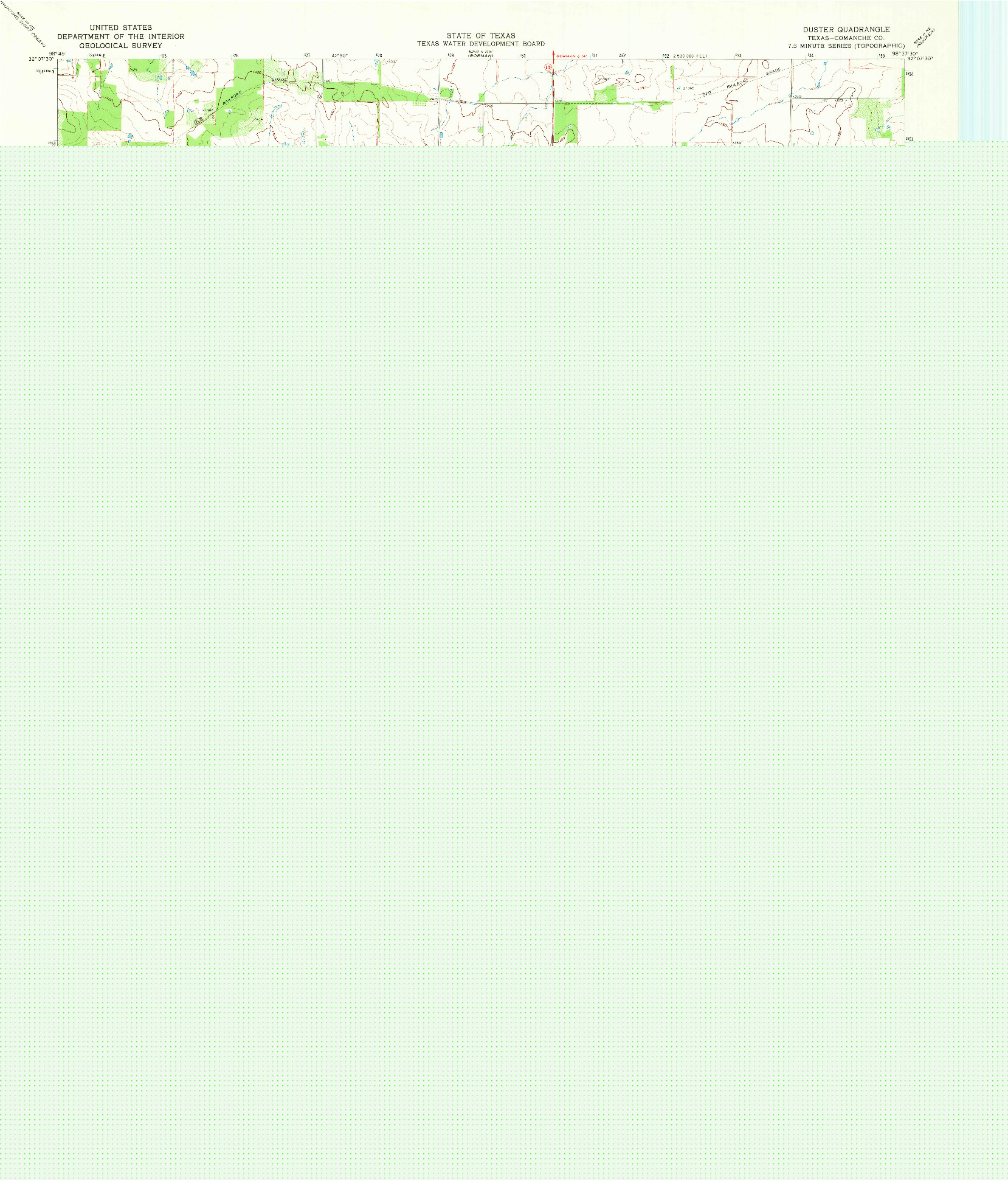 USGS 1:24000-SCALE QUADRANGLE FOR DUSTER, TX 1969