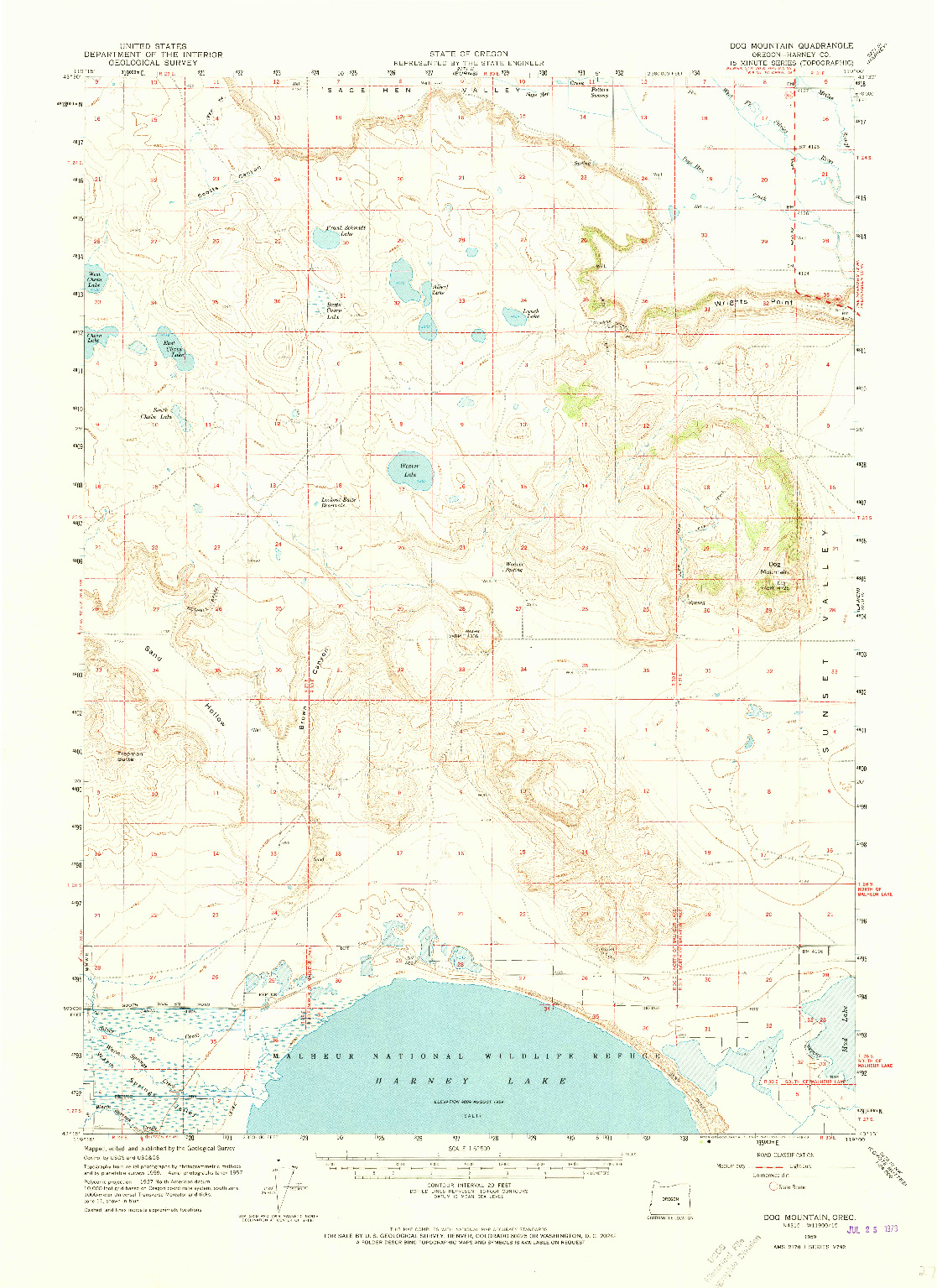 USGS 1:62500-SCALE QUADRANGLE FOR DOG MOUNTAIN, OR 1959