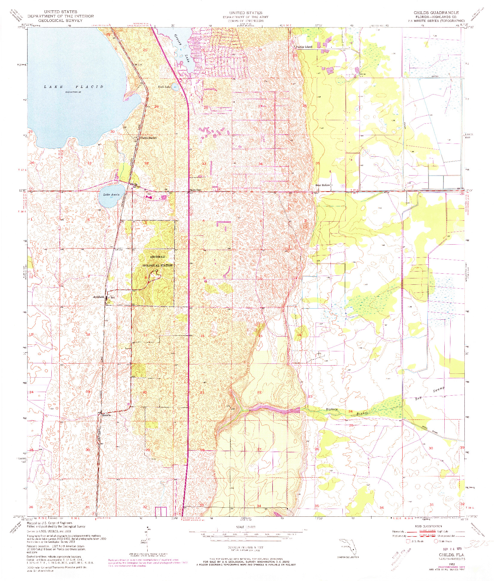 USGS 1:24000-SCALE QUADRANGLE FOR CHILDS, FL 1953