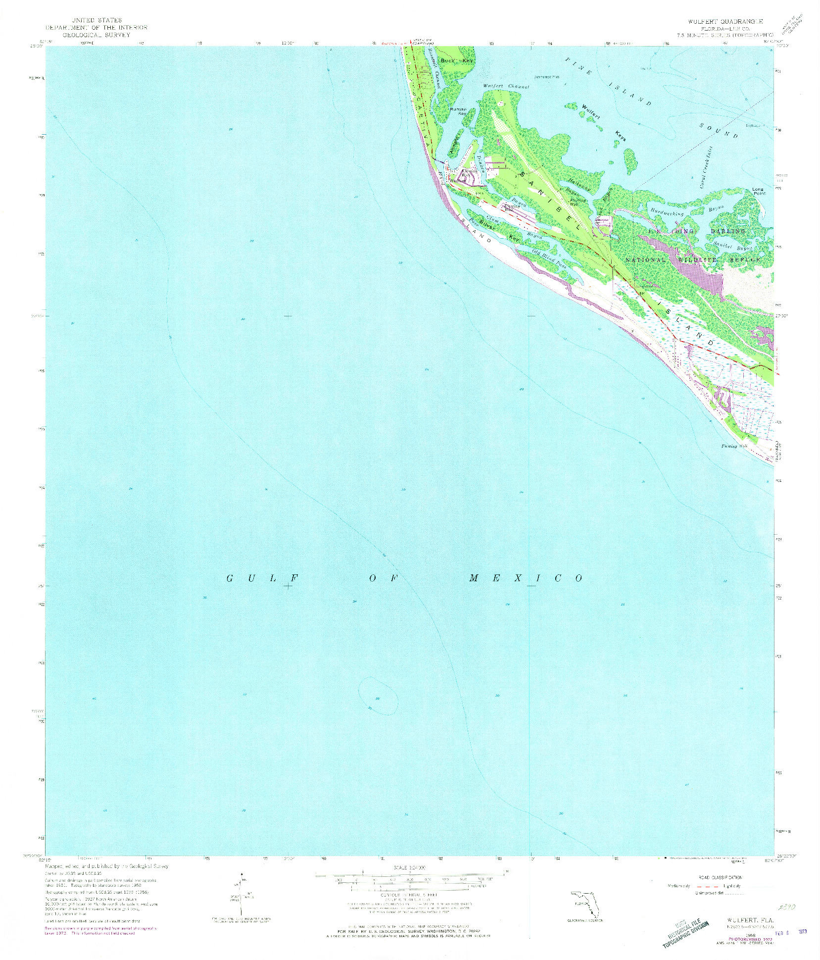 USGS 1:24000-SCALE QUADRANGLE FOR WULFERT, FL 1958